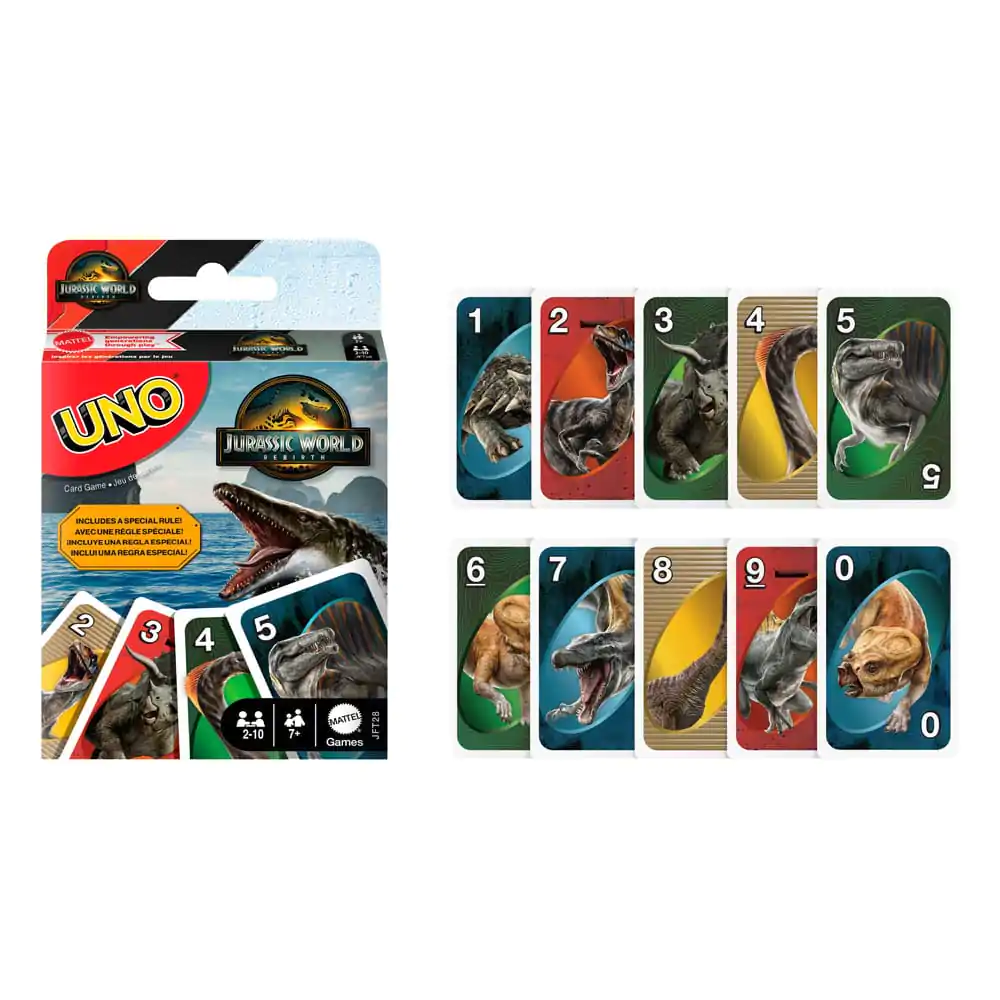 Jurassic World Rebirth Joc de cărți UNO poza produsului