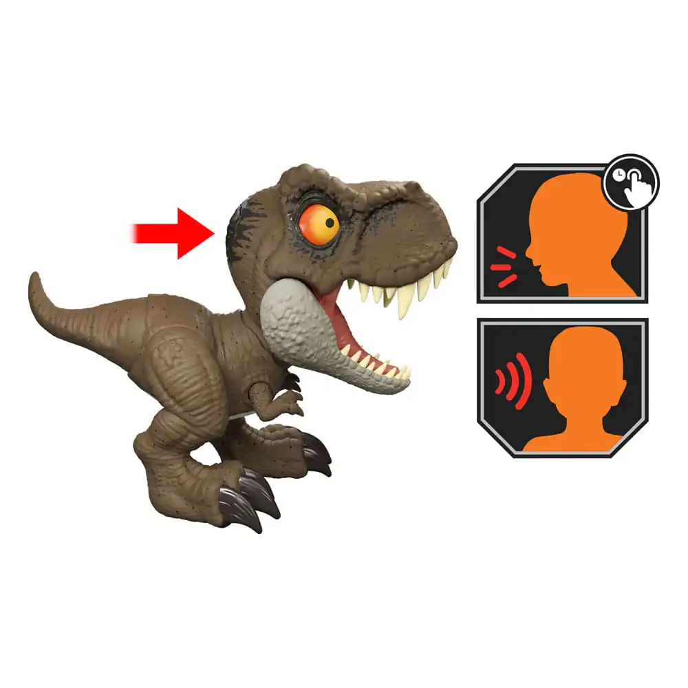 Figurină de acțiune Jurassic World cu Sunet Roar Command Tyrannosaurus Rex 16 cm poza produsului