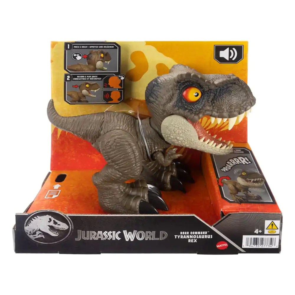 Figurină de acțiune Jurassic World cu Sunet Roar Command Tyrannosaurus Rex 16 cm poza produsului