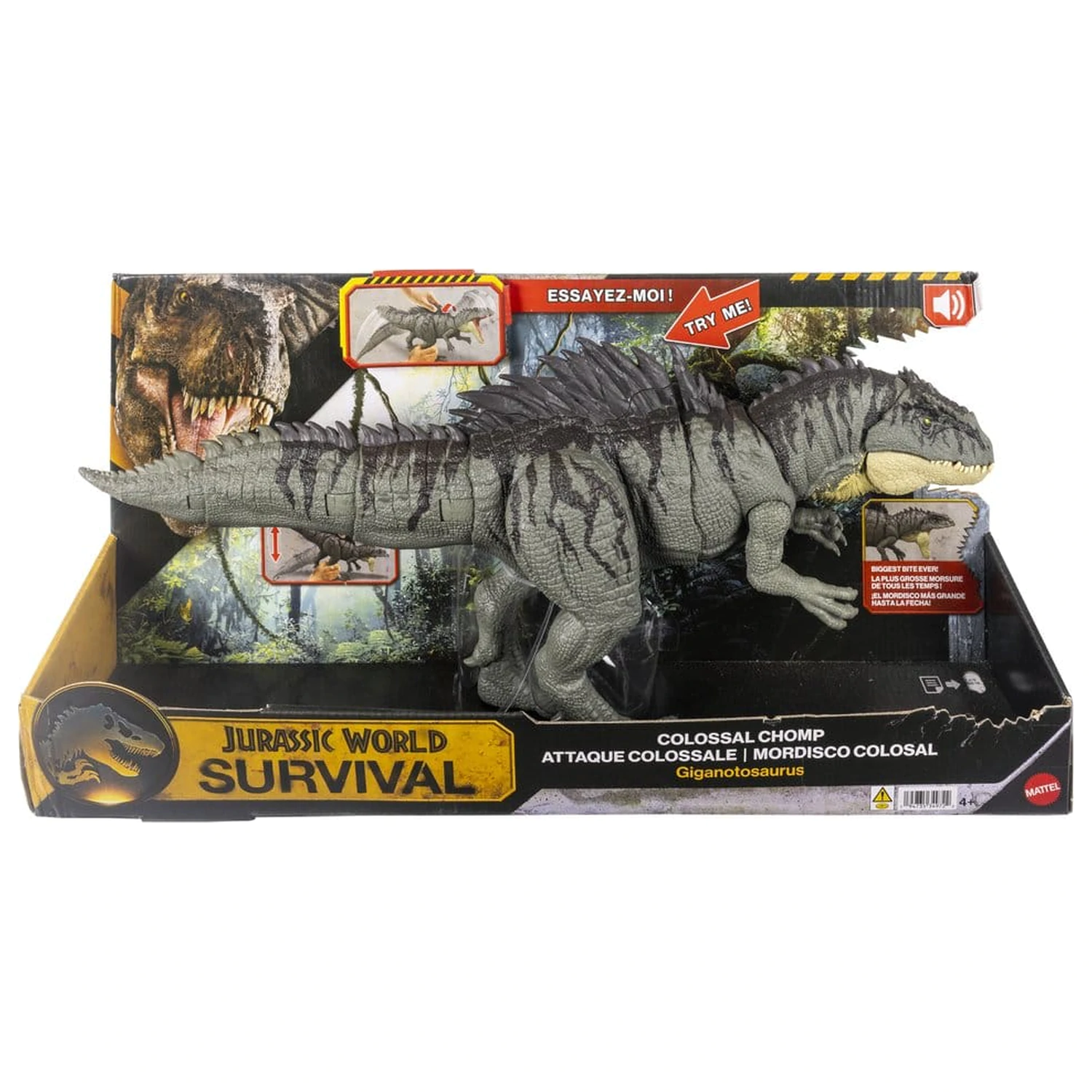 Jurassic World: Survival figurina de actiune Colossal Chomp Giganotosaurus 71 cm poza produsului