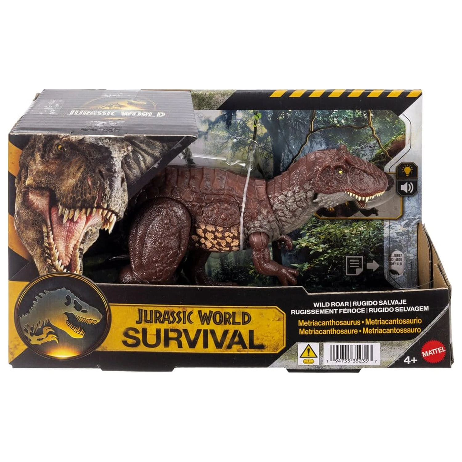 Jurassic World: Figurina de actiune Survival Wild Roar Metriacanthosaurus 31 cm poza produsului