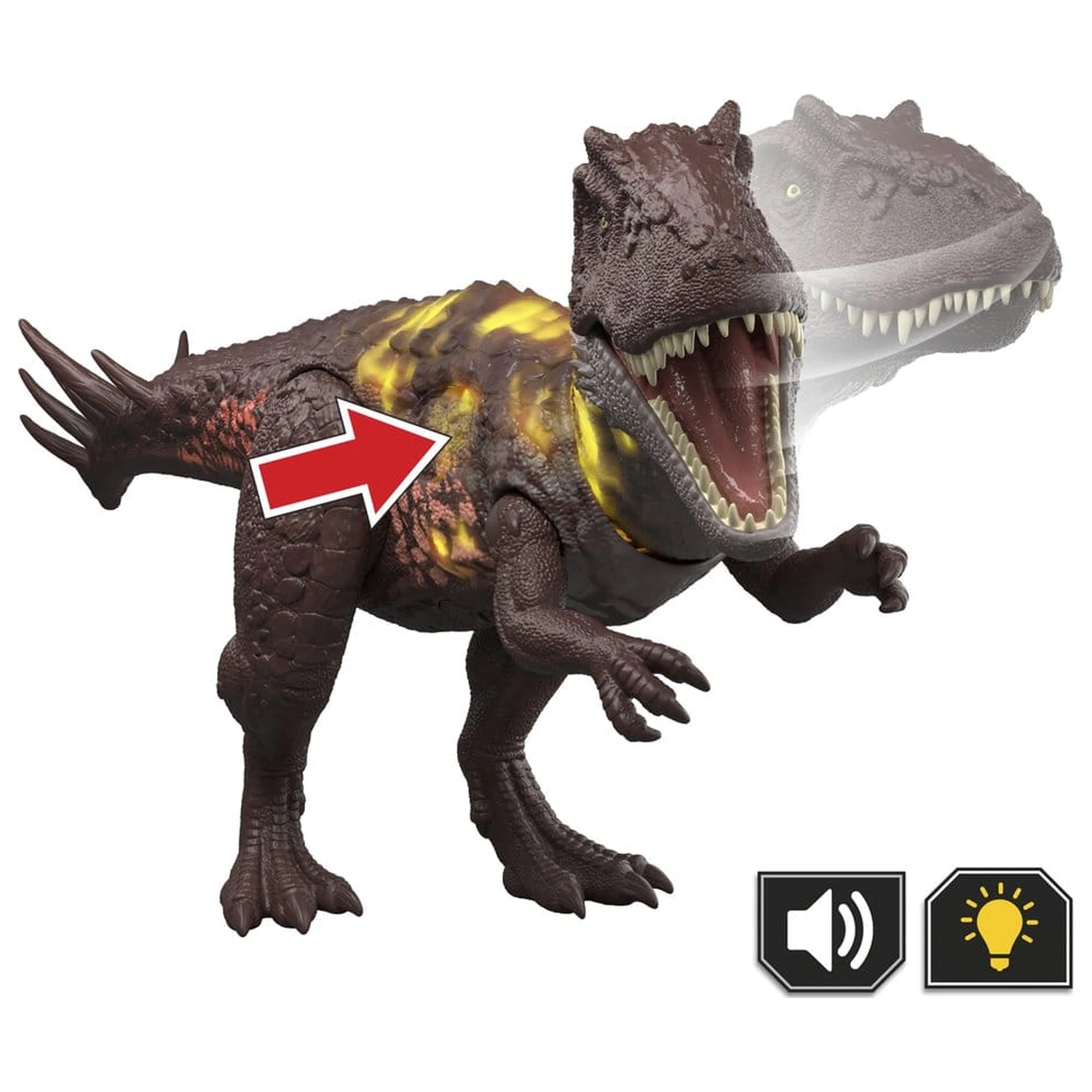 Jurassic World: Figurina de actiune Survival Wild Roar Metriacanthosaurus 31 cm poza produsului