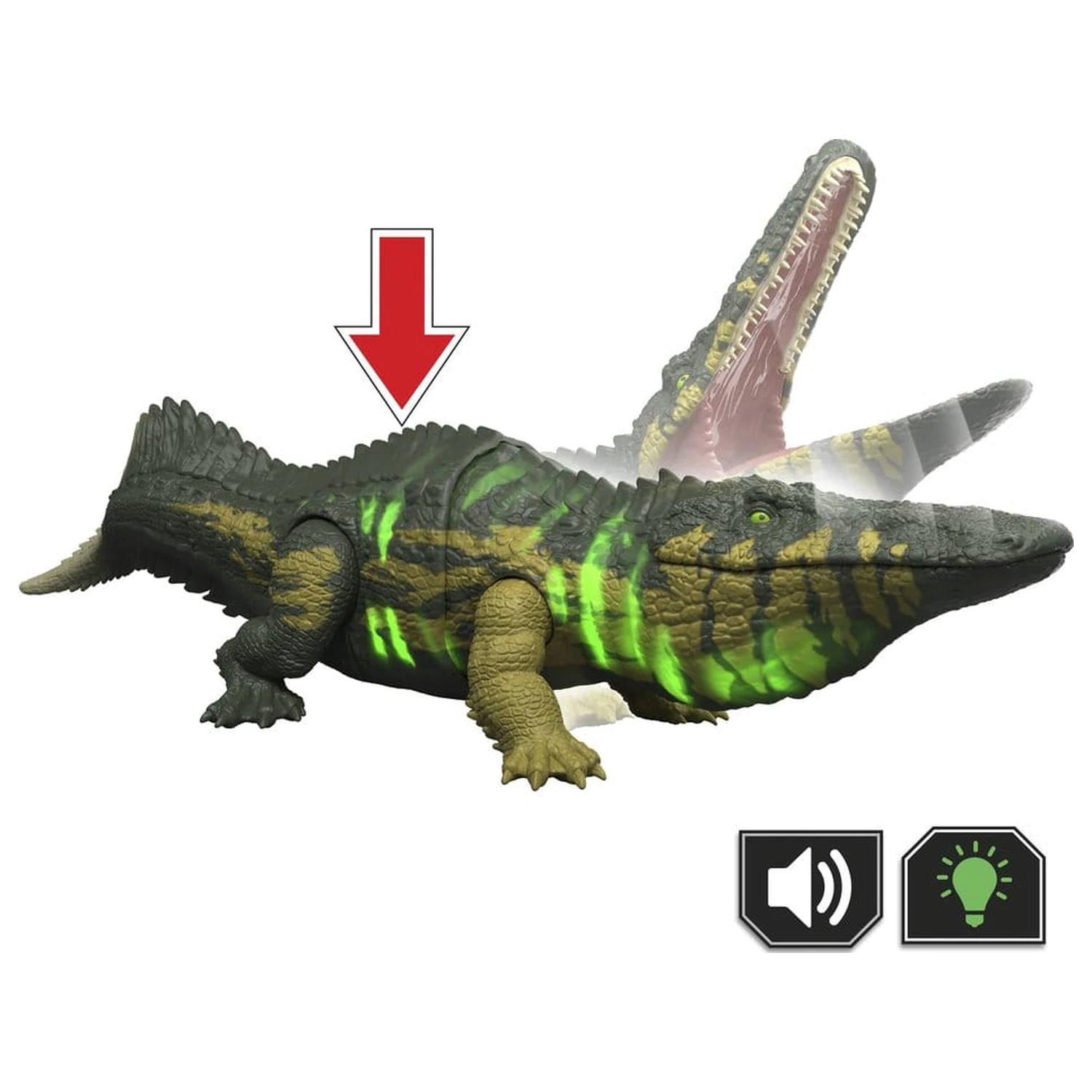 Jurassic World: Survival figurina de actiune Wild Roar Stomatosuchus 37 cm poza produsului