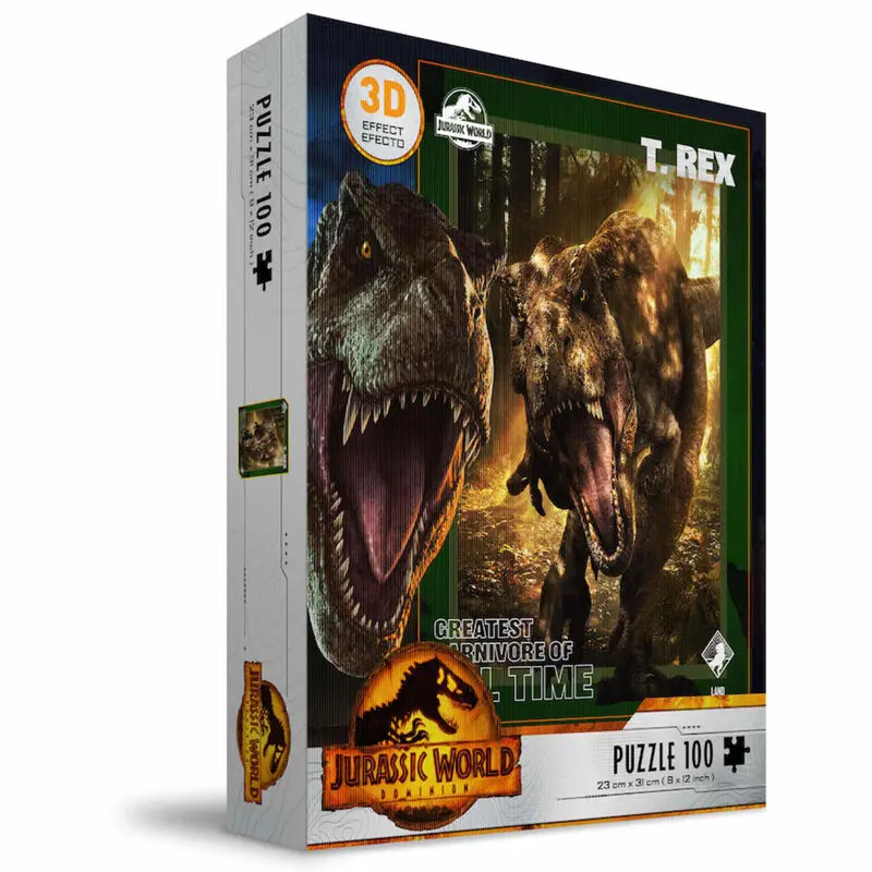 Puzzle 3D Jurassic World T-Rex 100 piese poza produsului