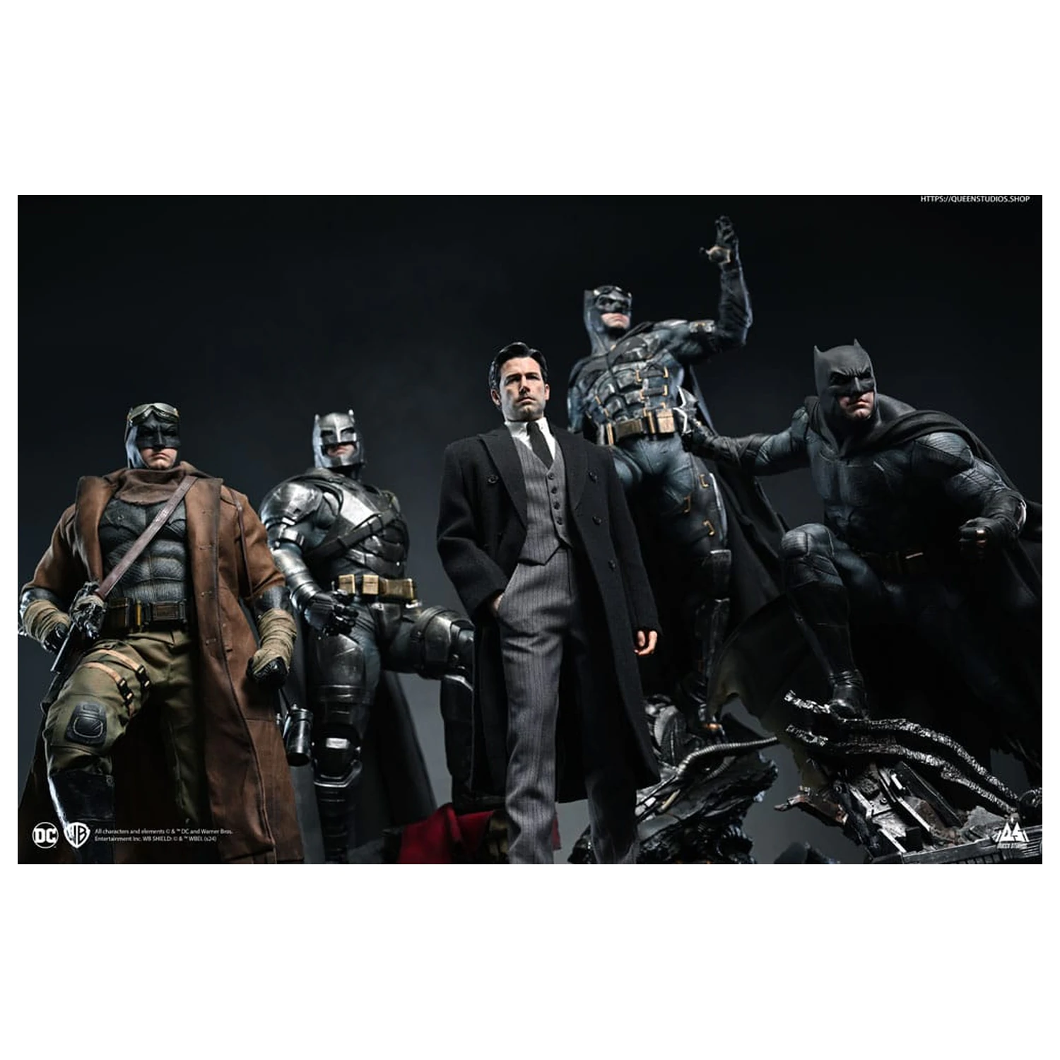 Statuie Justice League 1/4 Bruce Wayne (Ben Affleck) 51 cm poza produsului