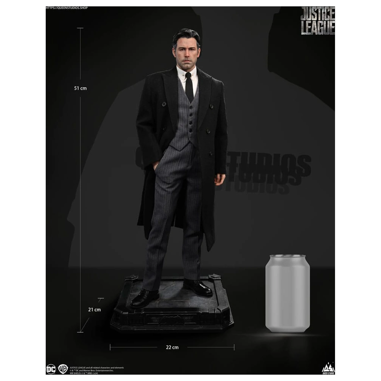 Statuie Justice League 1/4 Bruce Wayne (Ben Affleck) 51 cm poza produsului