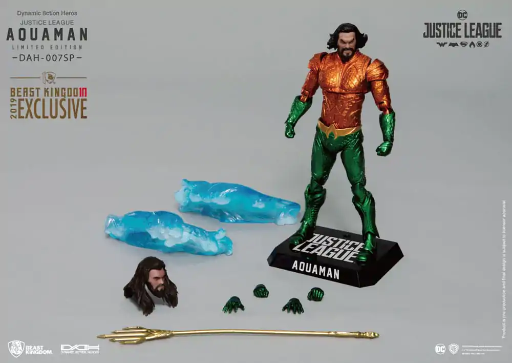 Figurină de acțiune Eroi Dinamici 8ction Justice League 1/9 Aquaman Comic Color Ver. 20 cm poza produsului