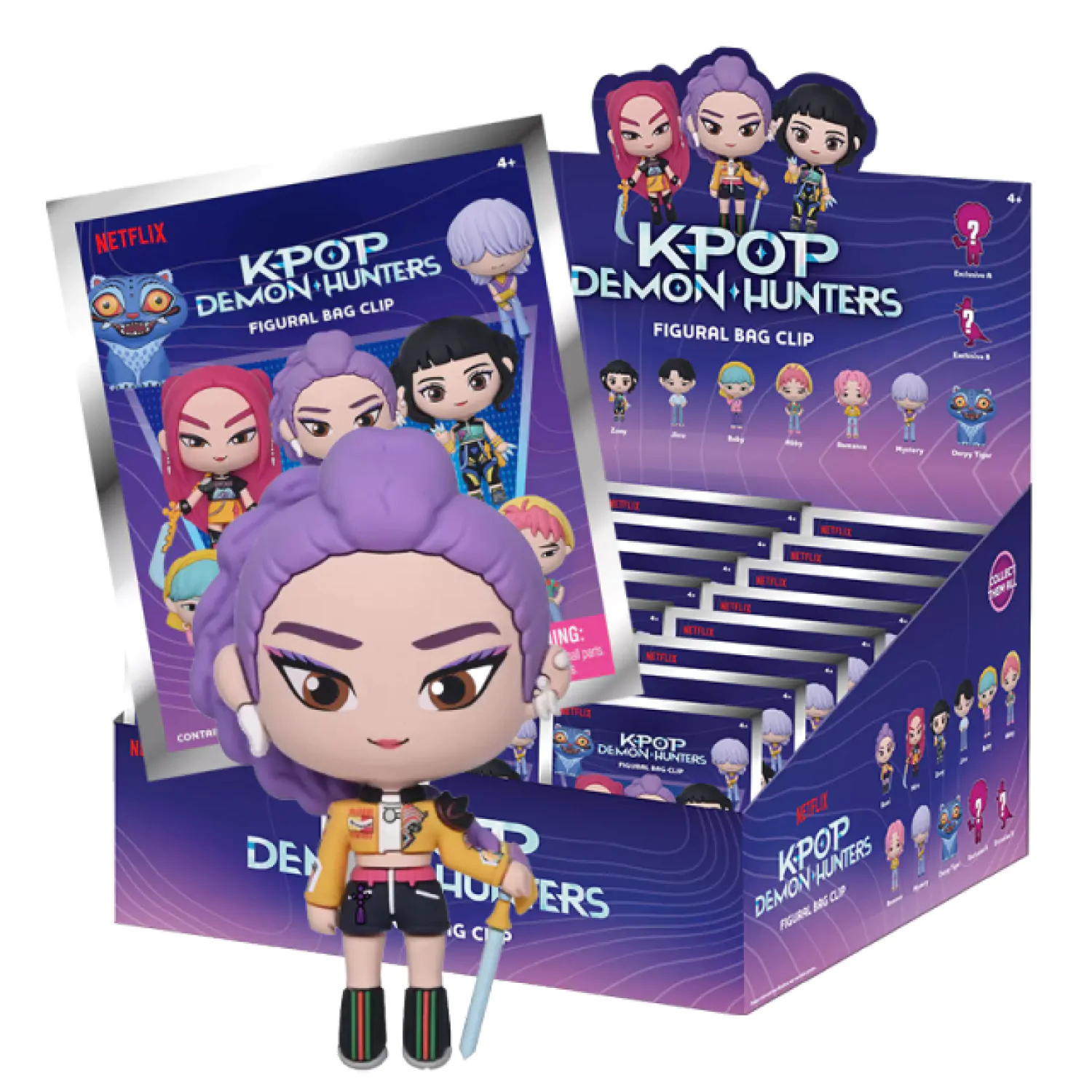 K-Pop Demon Hunter 3D PVC Clipuri pentru Genți Pungă Misterioasă poza produsului