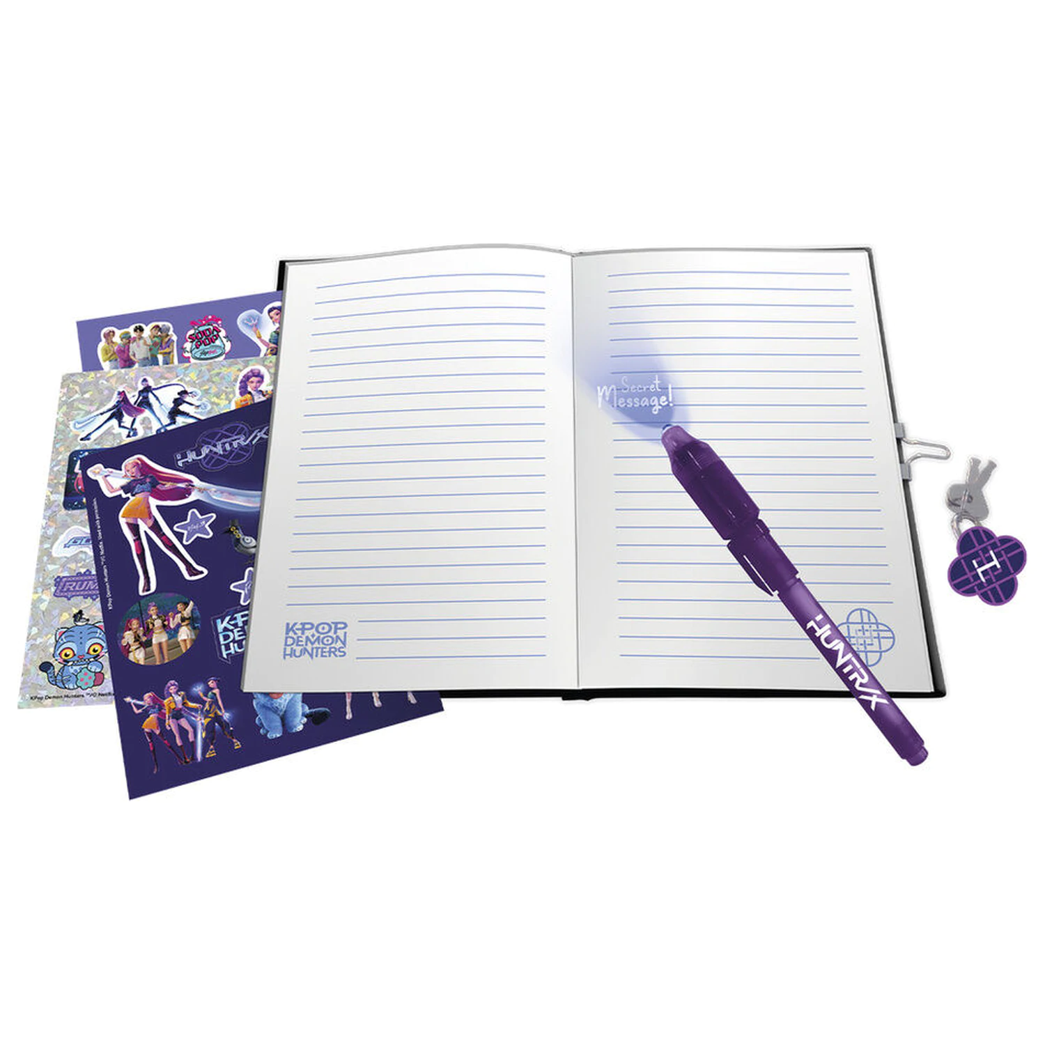Jurnal K-Pop Demon Hunters cu set de pixuri cu cerneala magica poza produsului