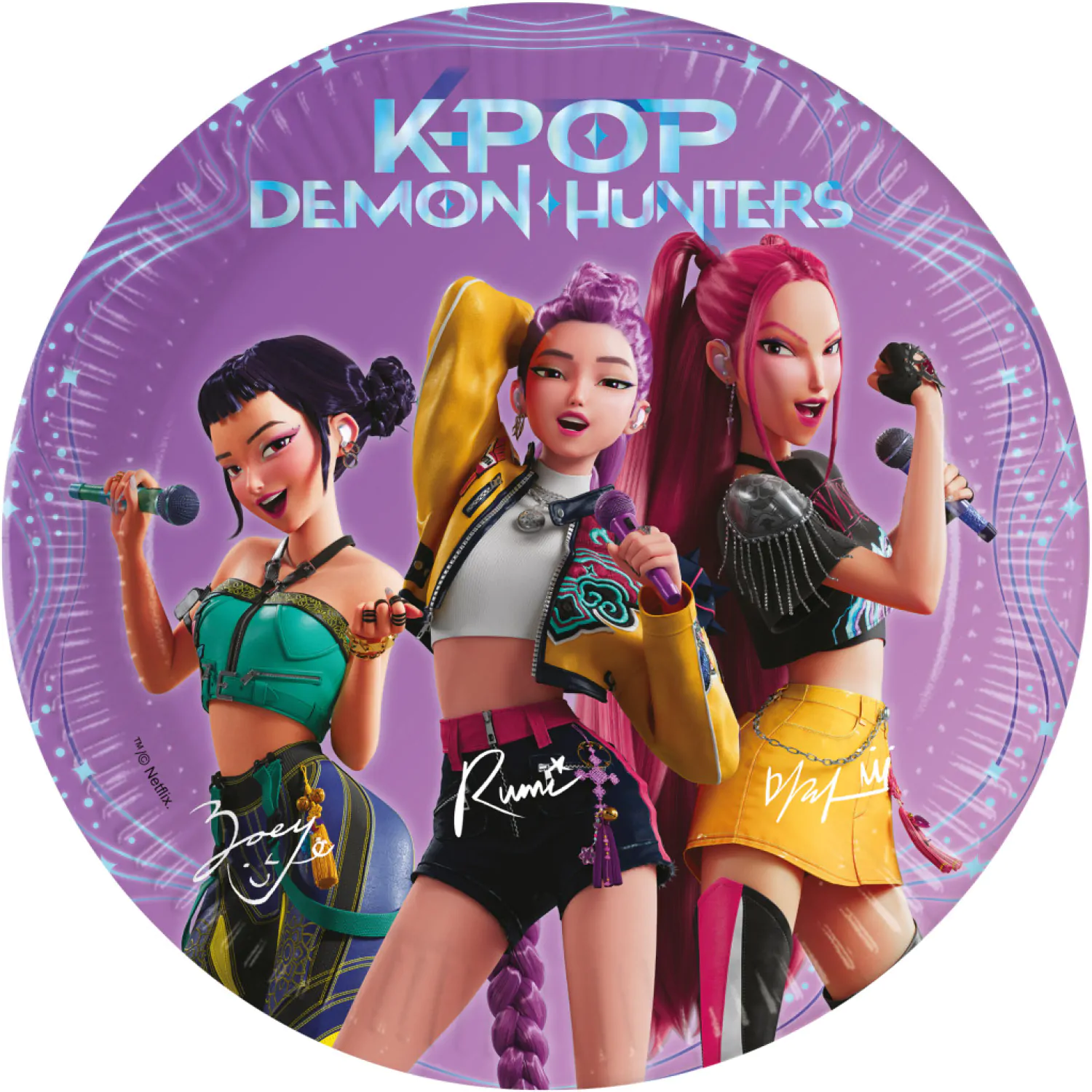 K-POP Demon Hunters Party Farfurii de Hartie Pachet poza produsului