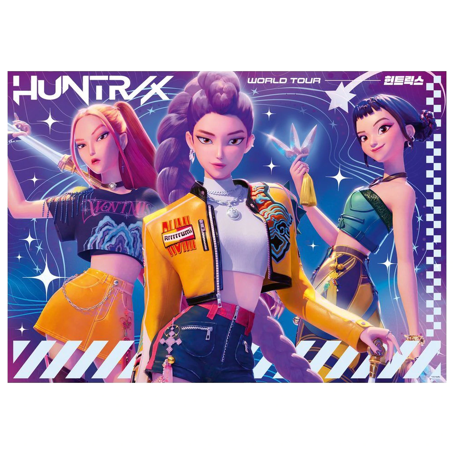 K-Pop Demon Hunters puzzle 125 piese poza produsului