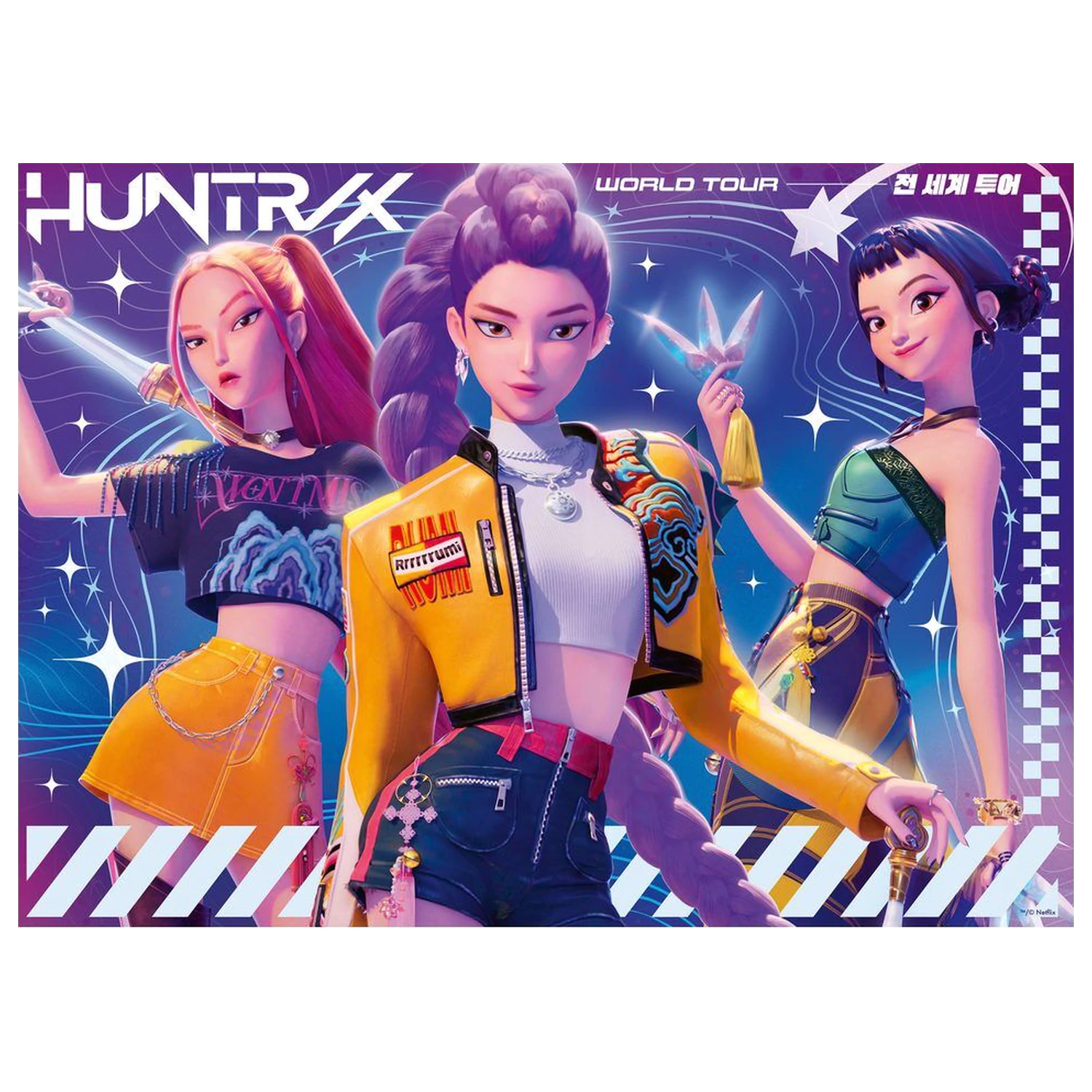 K-Pop Demon Hunters puzzle 4x100 de piese poza produsului