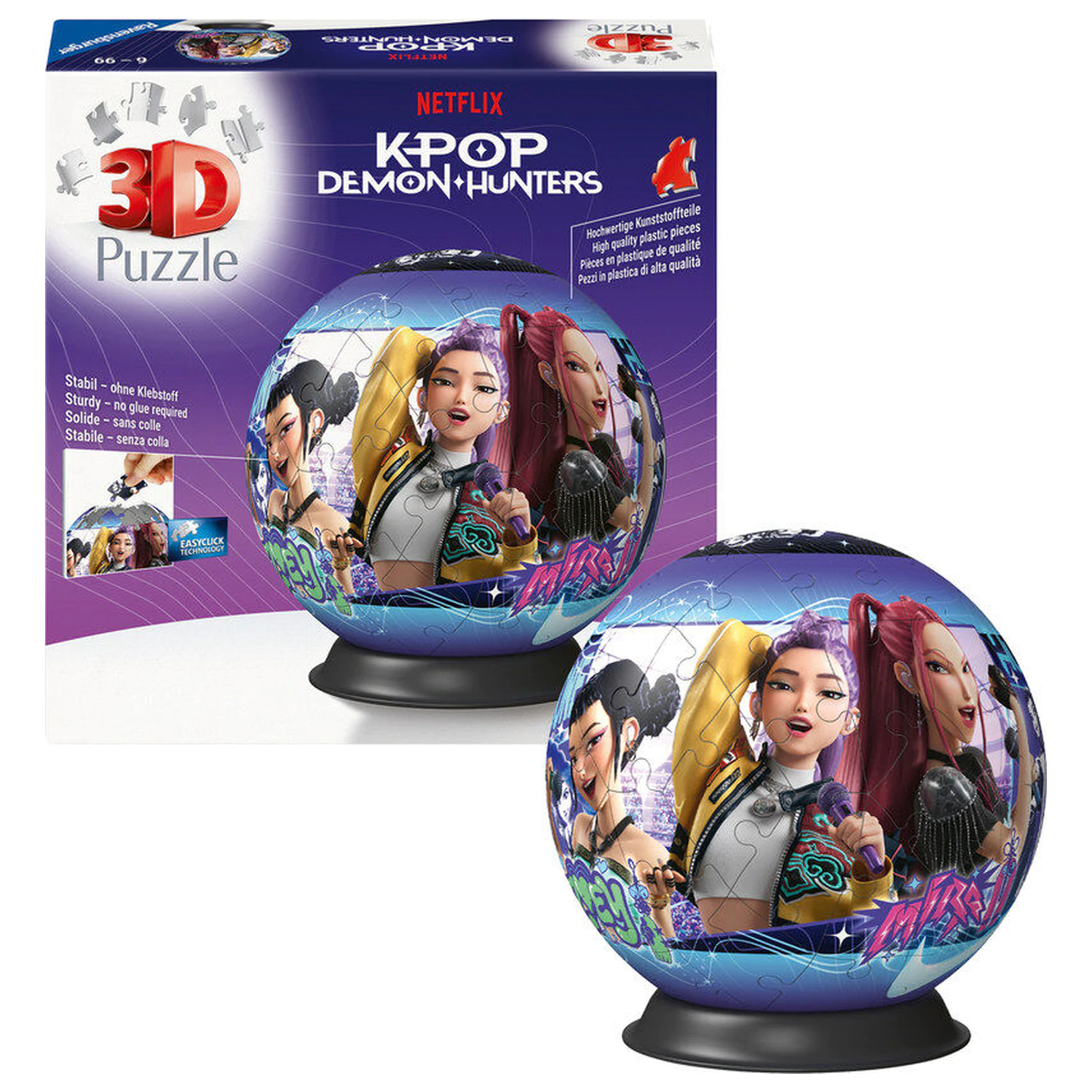 K-Pop Demon Hunters puzzle minge 3D 72 piese poza produsului