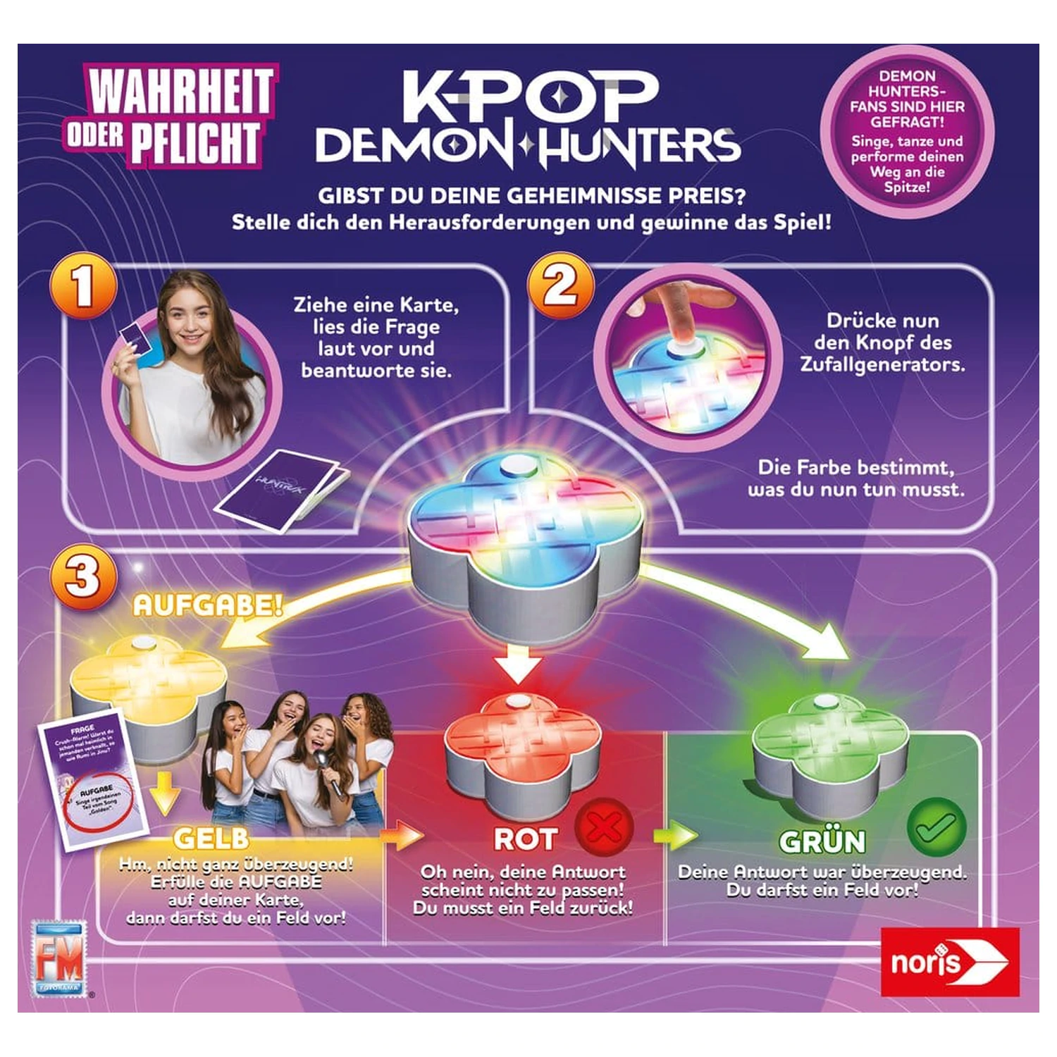 K-POP Demon Hunters Board Game versiunea germana poza produsului