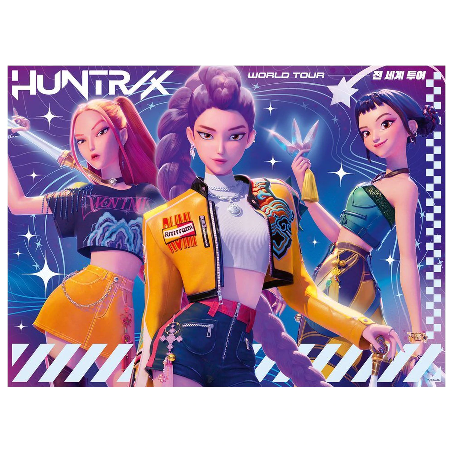 K-Pop Demon Hunters World Tour XXL puzzle 150 de piese poza produsului