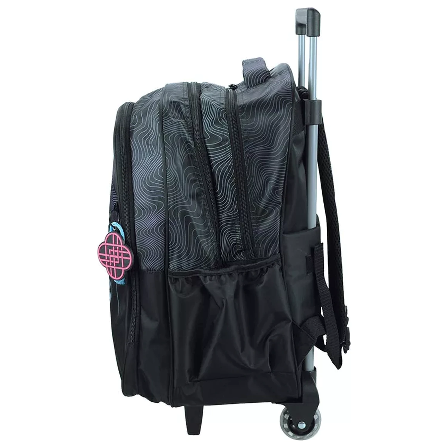 K-pop Demon Hunters Black Rolling School Bag, 46 cm poza produsului