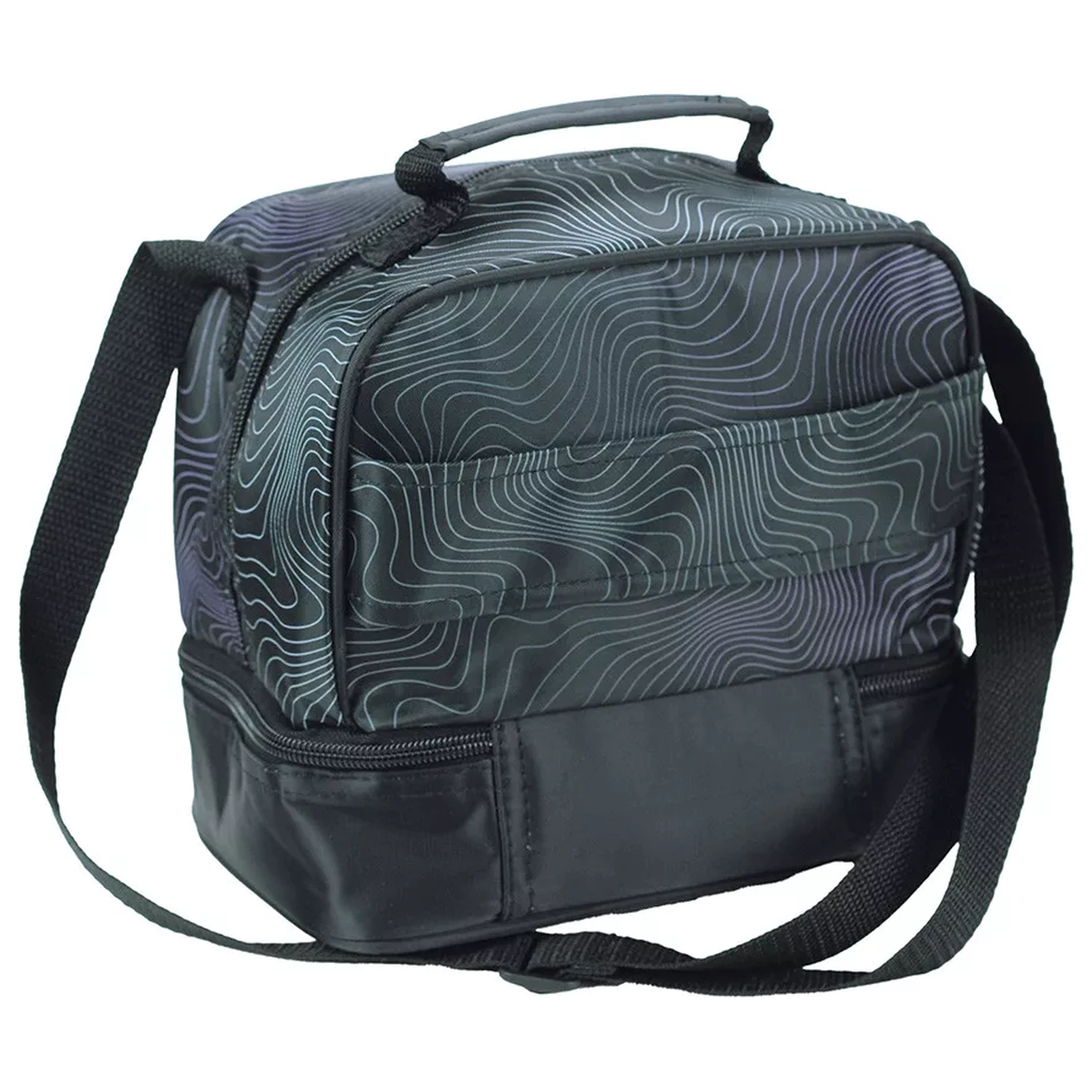 K-pop Demon Slayers Geanta neagra termoizolanta pentru pranz 21 cm poza produsului