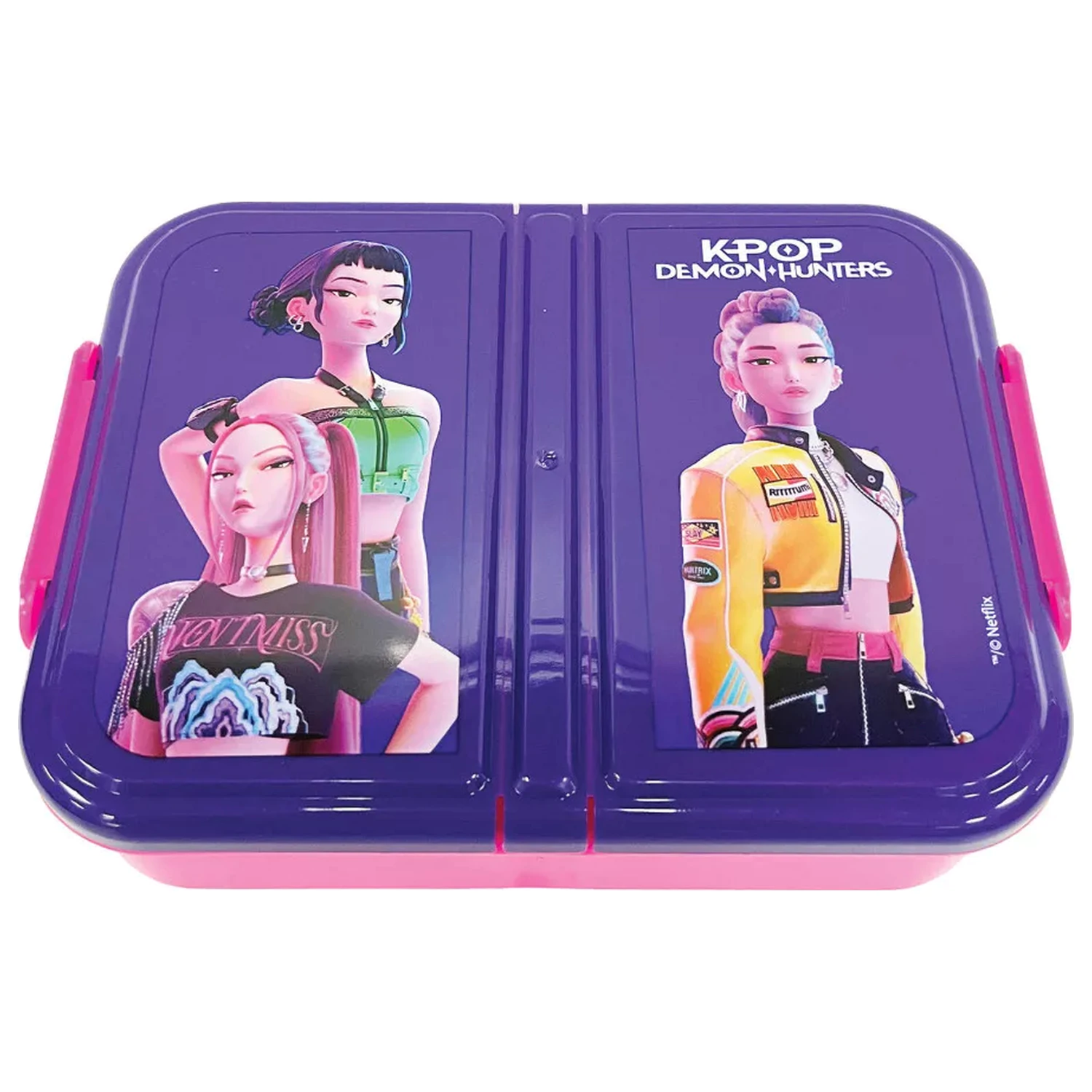 K-pop Demon Hunters Girls cutie de pranz cu multiple compartimente, cutie sandwich poza produsului