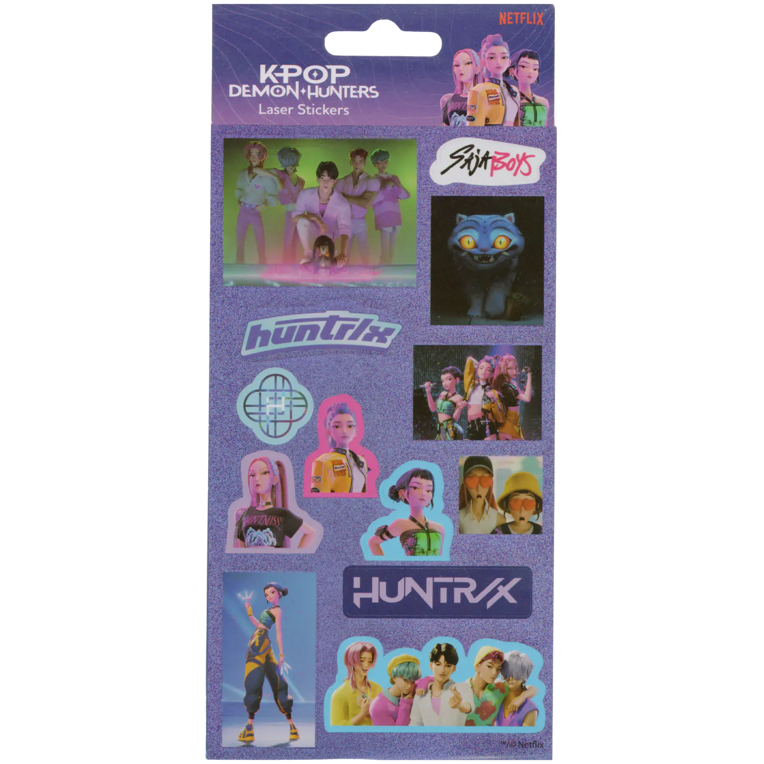 K-pop Demon Slayer Hunter X Huntrix sticker holografic poza produsului