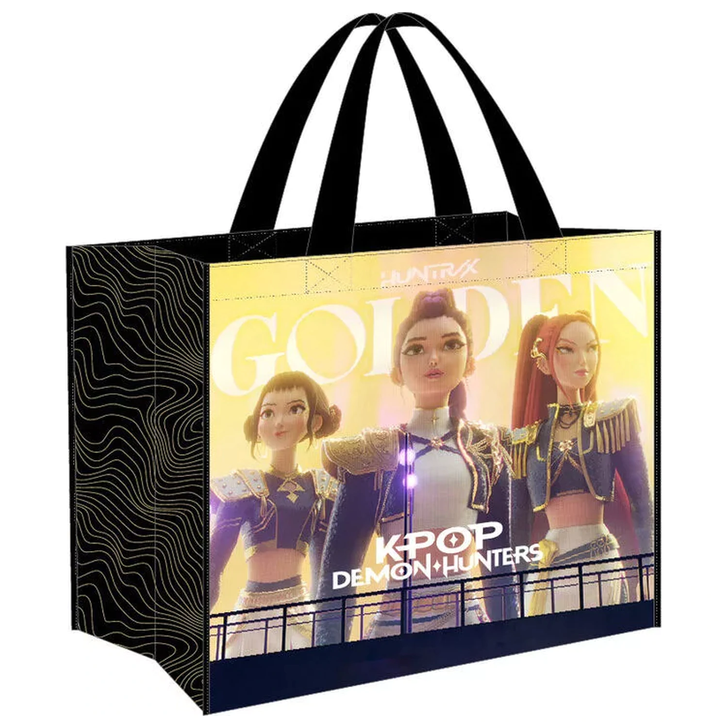 K-pop Demon Hunters Negra Geanta de cumparaturi 45 cm poza produsului