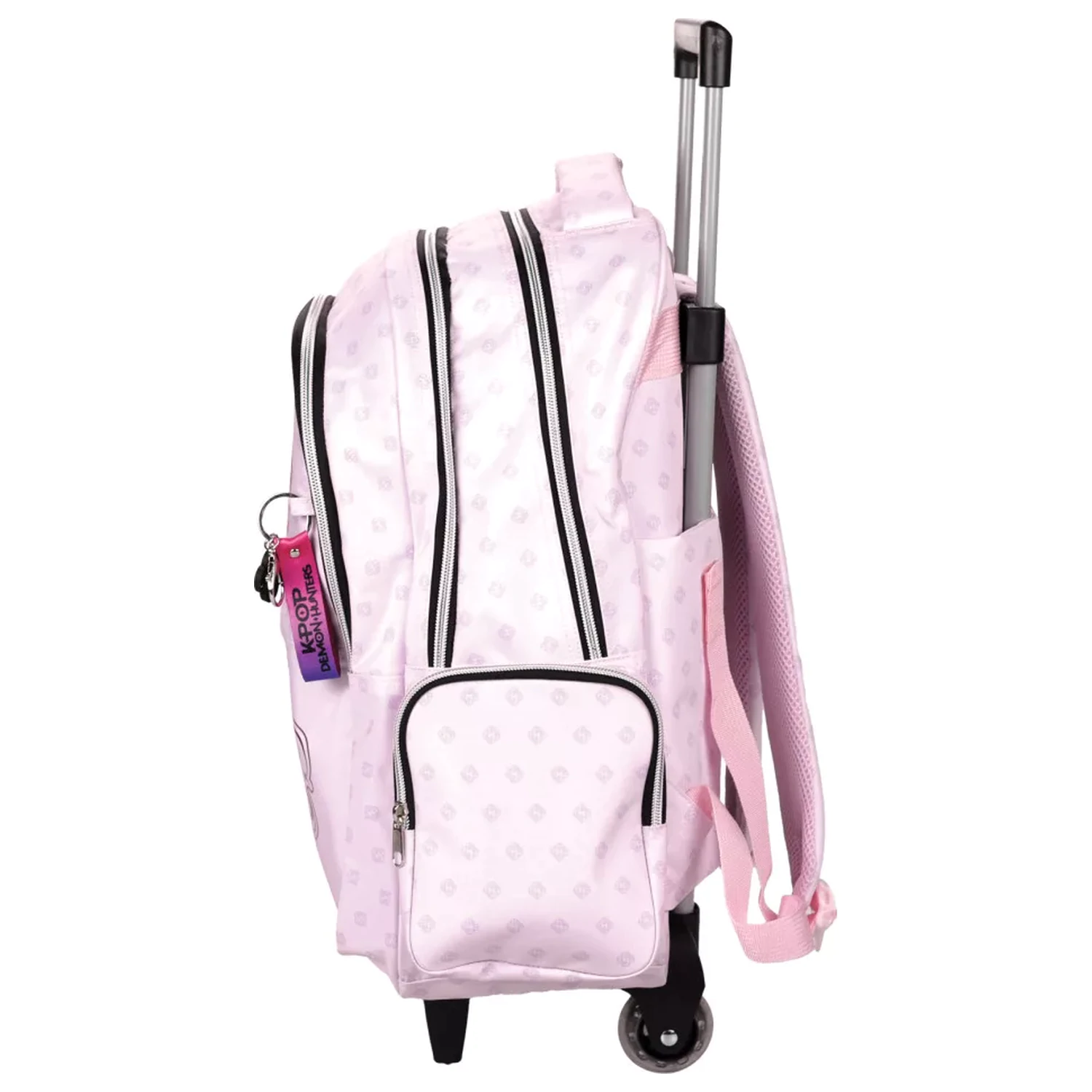 K-pop Demon Hunters Pink Ghiozdan de scoala cu roti, Geanta 46 cm poza produsului