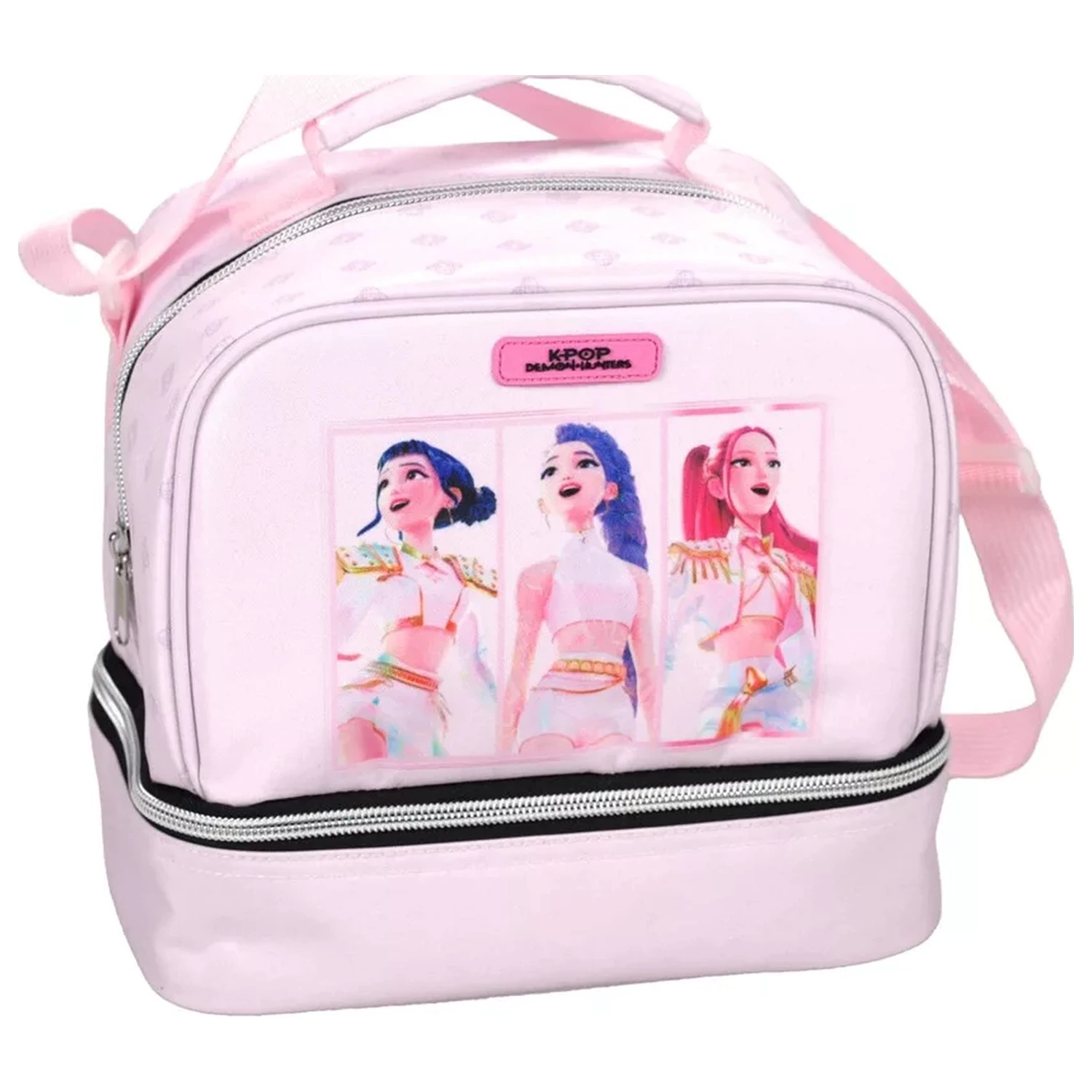 K-pop Demon Slayers Pink Thermal Lunch Bag 21 cm Geanta de pranz termoizolanta roz poza produsului
