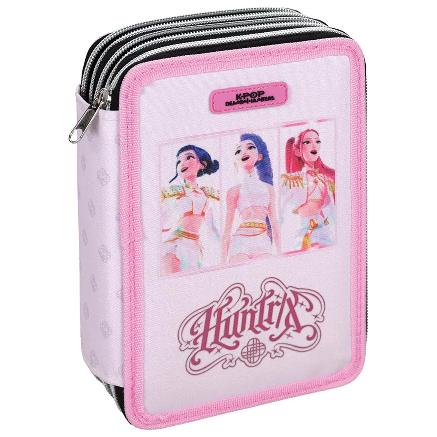 K-pop Demon Slayers Pink Penar cu 3 straturi umplut poza produsului