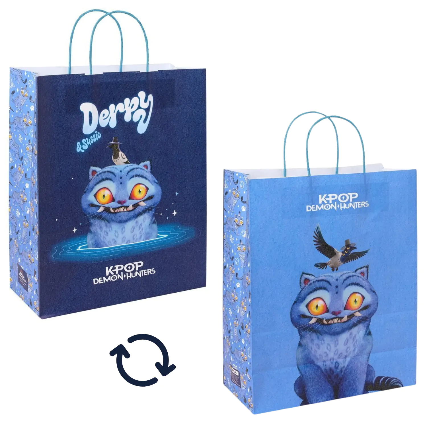 K-pop Demon Slayer Derpy & Sussie pungă de cadou din hârtie 32 cm poza produsului