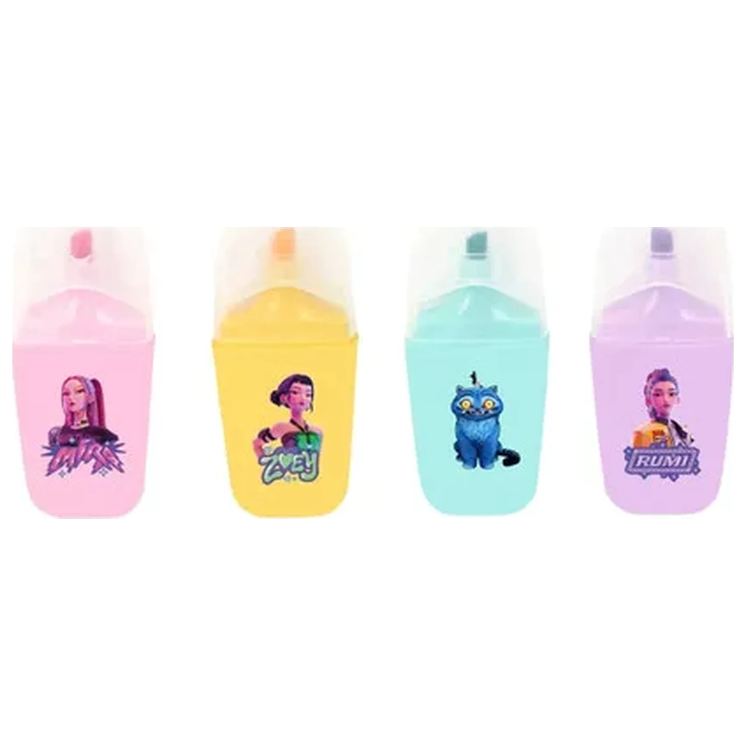 K-pop Demon Hunters Stars mini highlighter set 4 bucati poza produsului