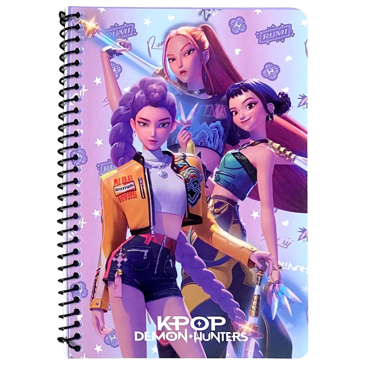 K-pop Demon Hunters Warrior Trio B/5 Caiet spiralat liniat 70 de foi poza produsului