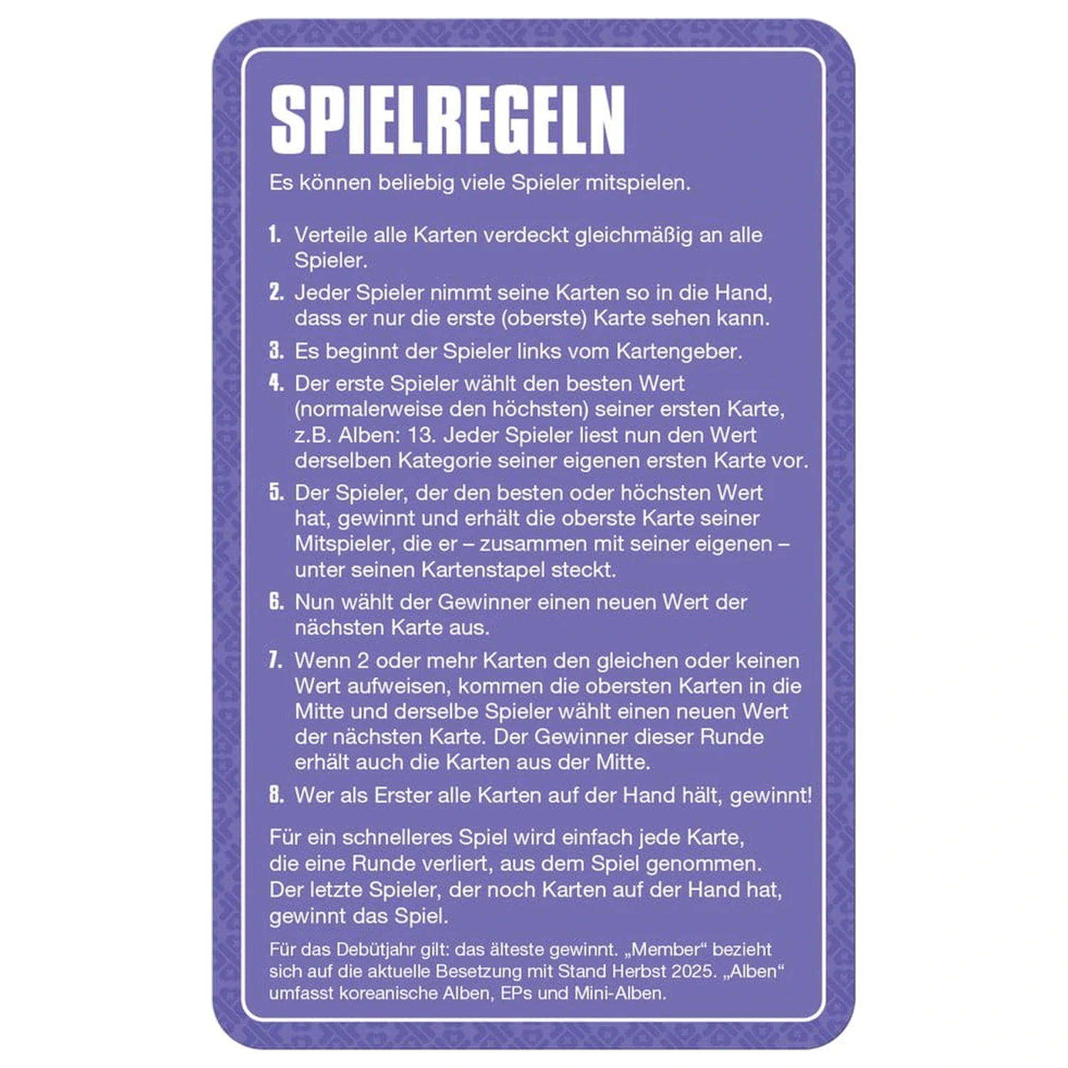 K-Pop Card Game Top Trumps Versiunea germana poza produsului