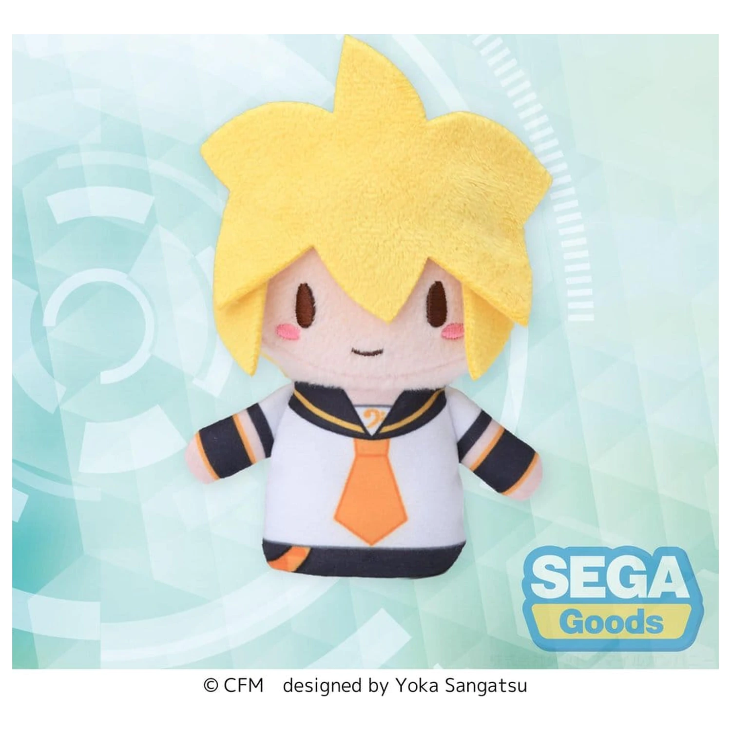 Figurina de plus Kagamine Rin & Len Fuwa Petit Mascota de deget Kagamine Len 10 cm poza produsului