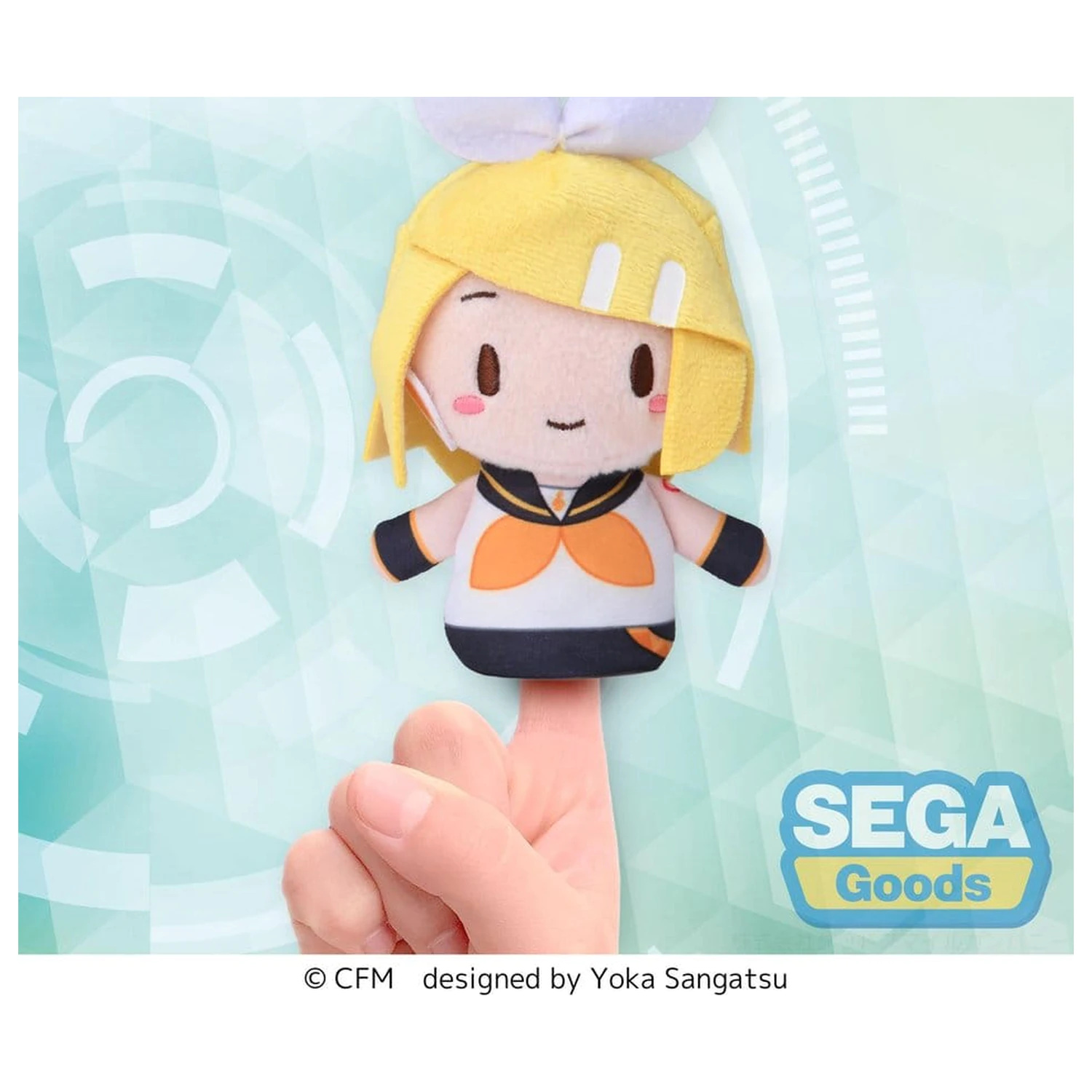 Kagamine Rin & Len Fuwa Petit Plush Kagamine Rin Mascot de deget 10 cm poza produsului