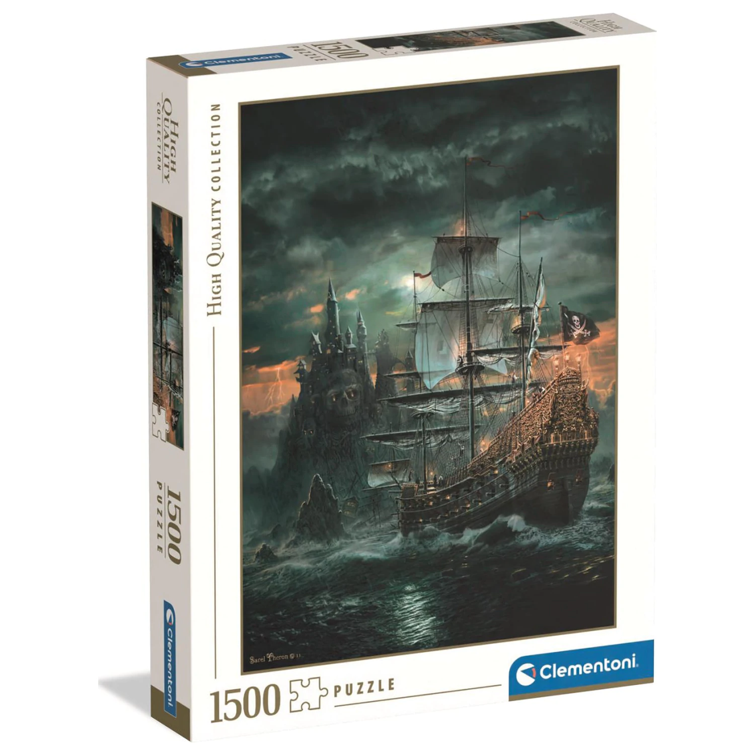 Pirate Ship Haunted Seas puzzle cu 1500 de piese poza produsului