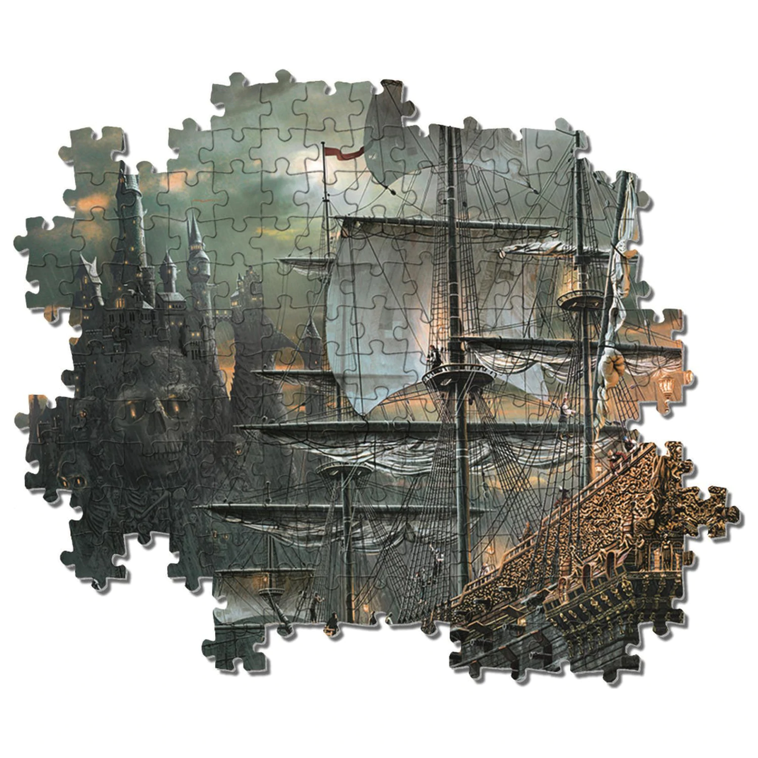 Pirate Ship Haunted Seas puzzle cu 1500 de piese poza produsului