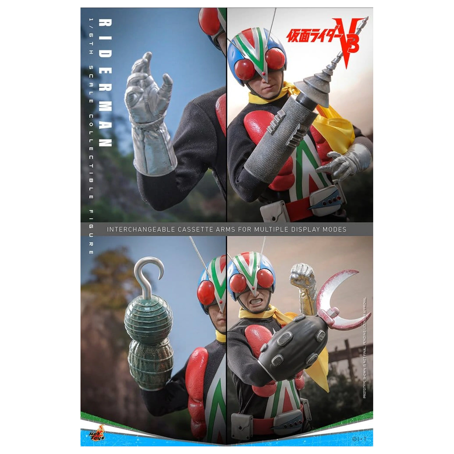 Kamen Rider Figurina de acțiune 1/6 Riderman 30 cm poza produsului