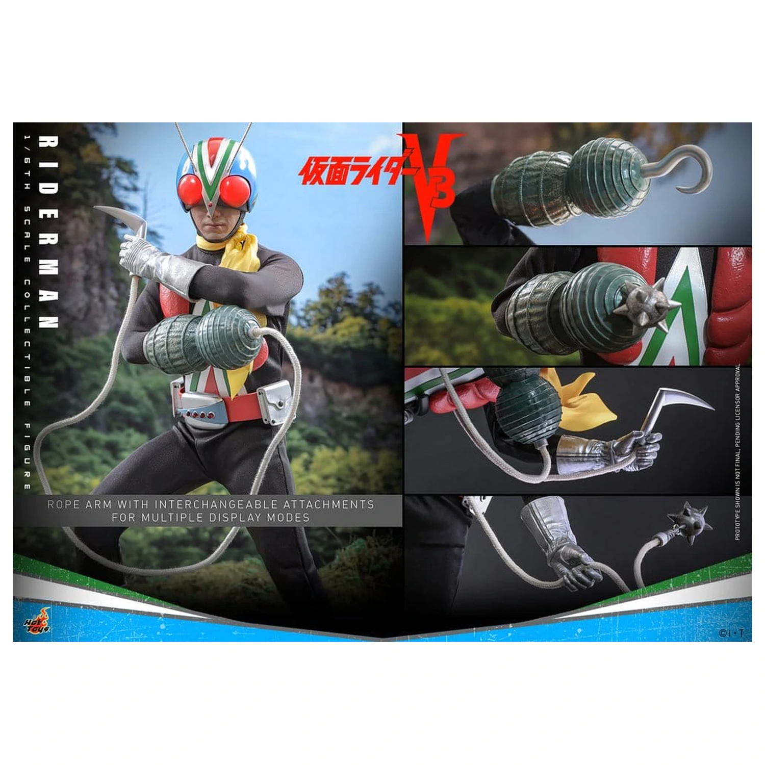 Kamen Rider Figurina de acțiune 1/6 Riderman 30 cm poza produsului