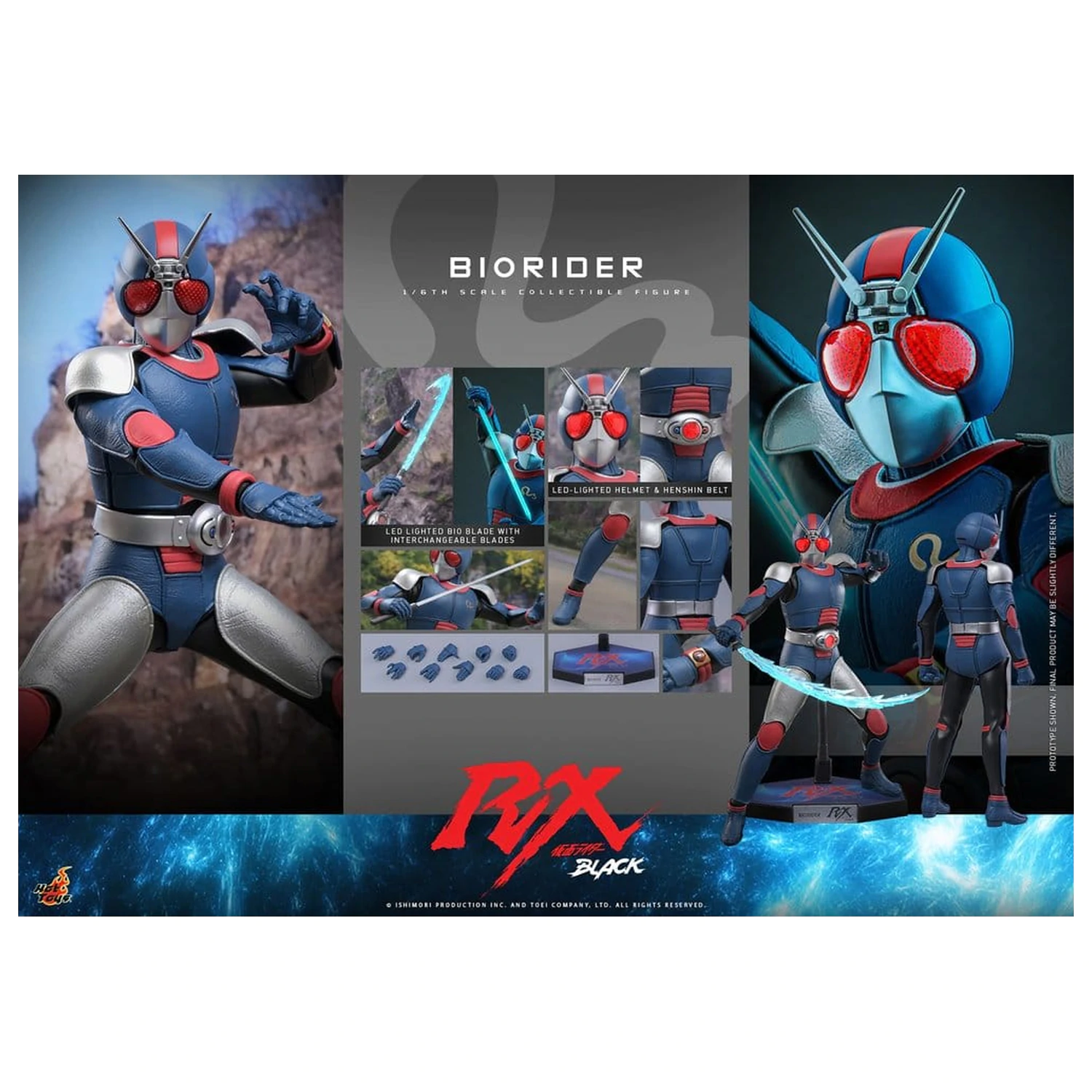 Kamen Rider Black RX Action Figure 1/6 BioRider 31 cm poza produsului