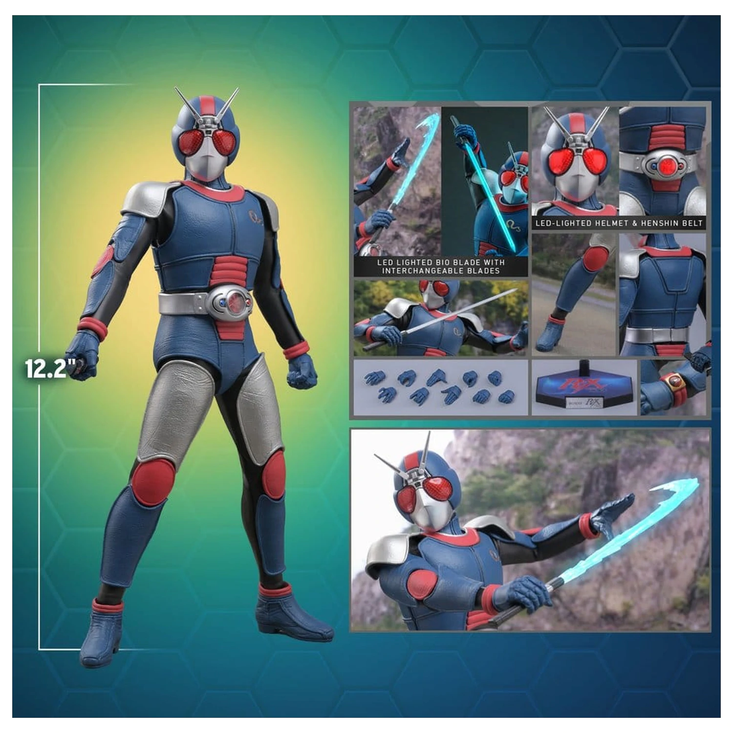 Kamen Rider Black RX Action Figure 1/6 BioRider 31 cm poza produsului