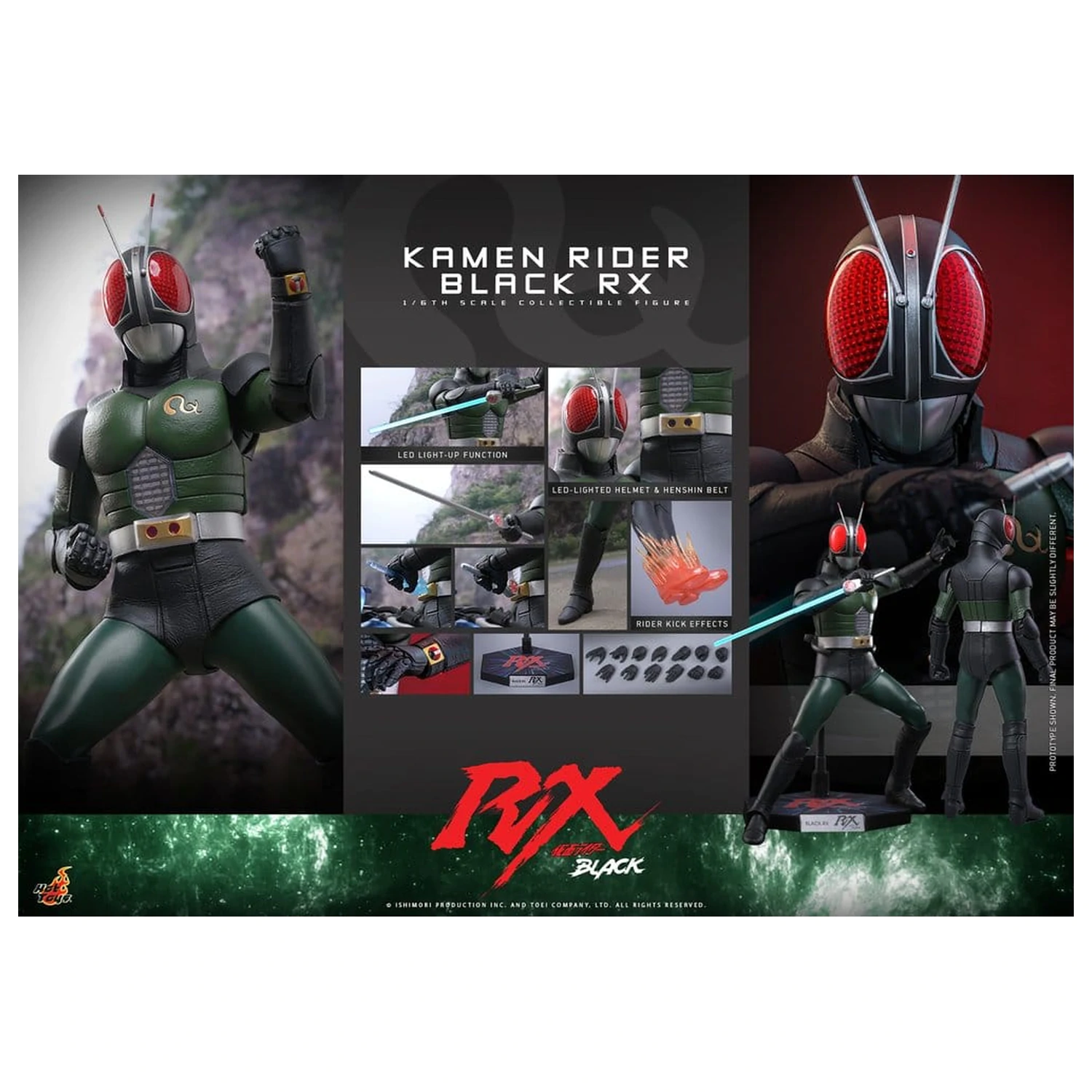 Kamen Rider Black RX Figurina de acțiune 1/6 Kamen Rider Black RX 31 cm poza produsului