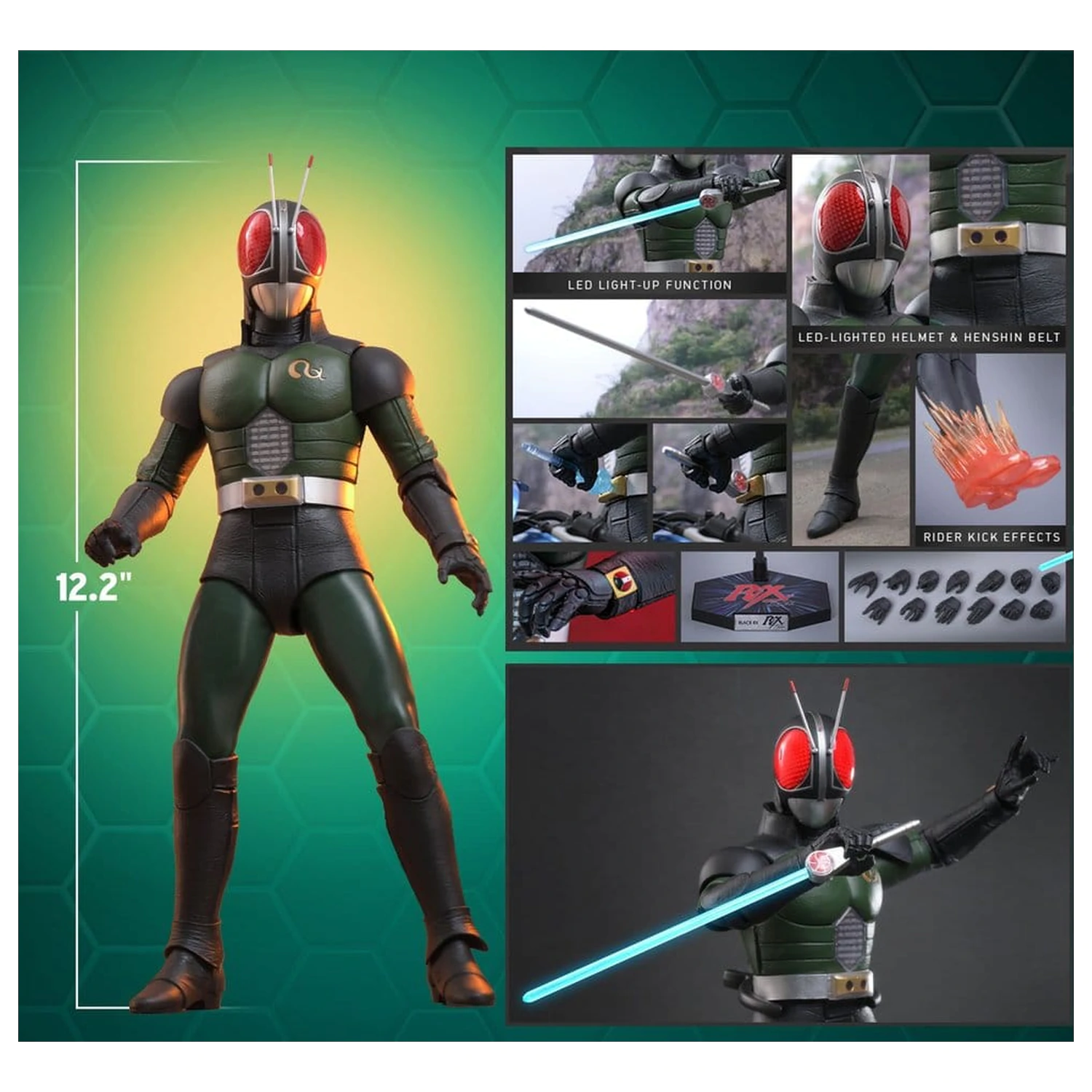 Kamen Rider Black RX Figurina de acțiune 1/6 Kamen Rider Black RX 31 cm poza produsului