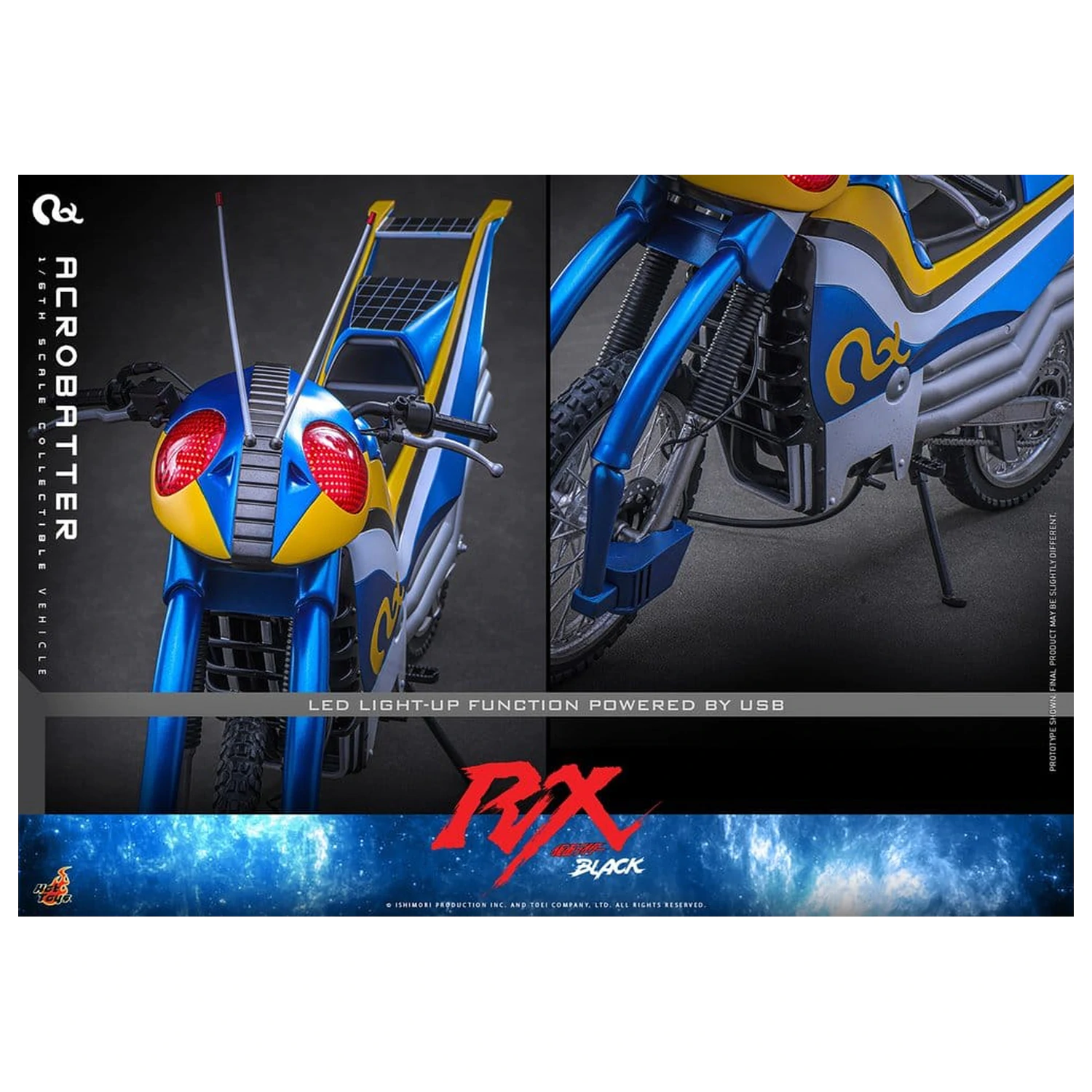 Kamen Rider Black RX Vehicul 1/6 Acrobatter 38 cm poza produsului