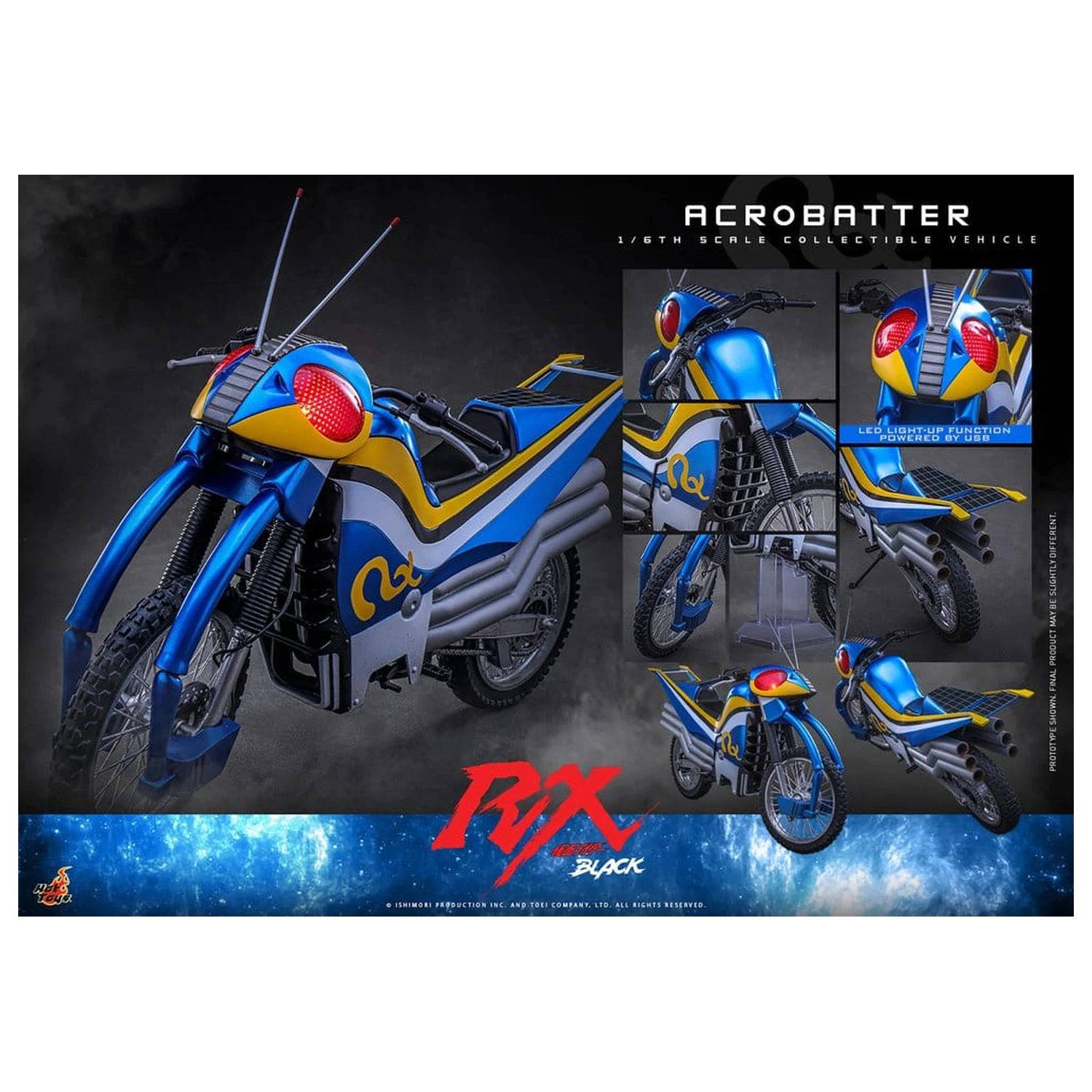 Kamen Rider Black RX Vehicul 1/6 Acrobatter 38 cm poza produsului