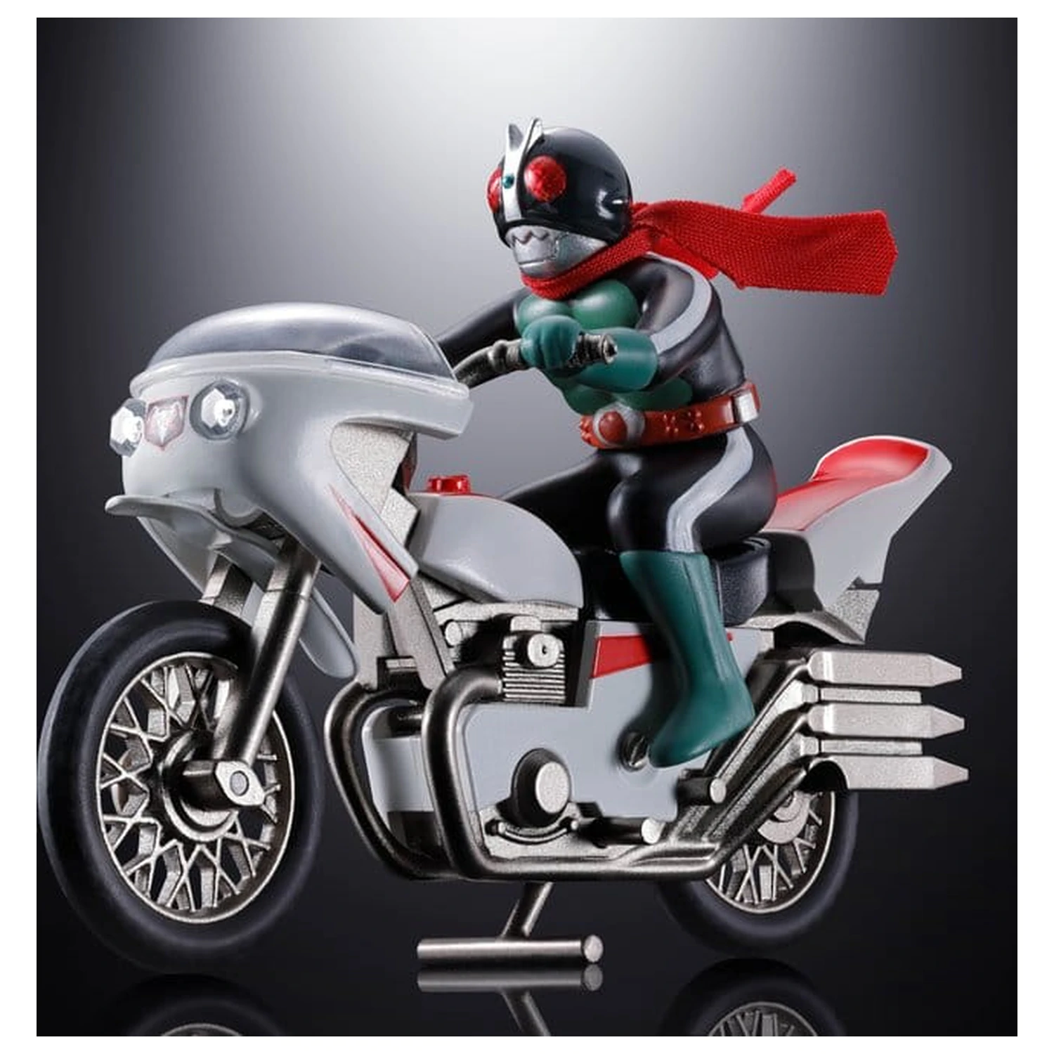 Kamen Rider Chogokin Diecast Action Figure Cyclone (Masked Rider 2) 9 cm poza produsului