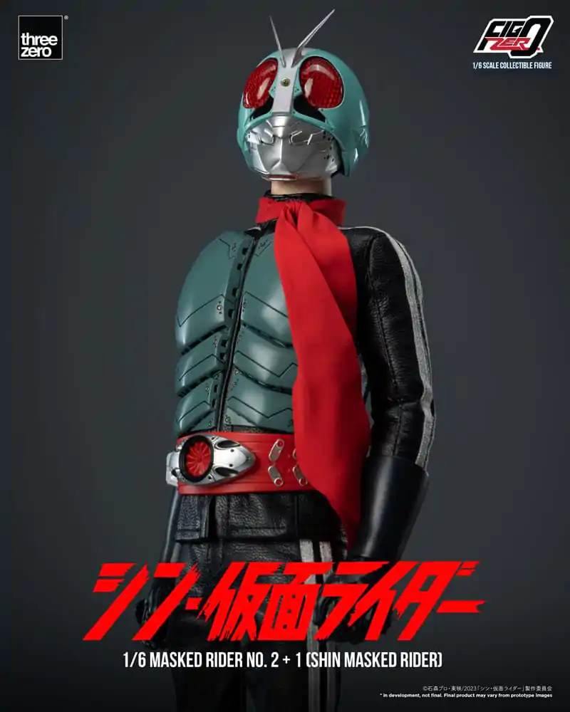 Figurină de acțiune Kamen Rider FigZero 1/6 Masked Rider No.2+1 (Shin Masked Rider) 32 cm poza produsului