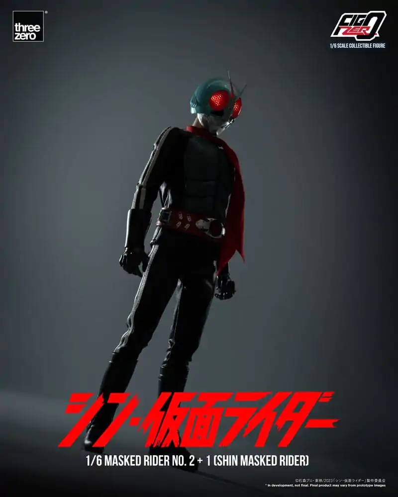 Figurină de acțiune Kamen Rider FigZero 1/6 Masked Rider No.2+1 (Shin Masked Rider) 32 cm poza produsului