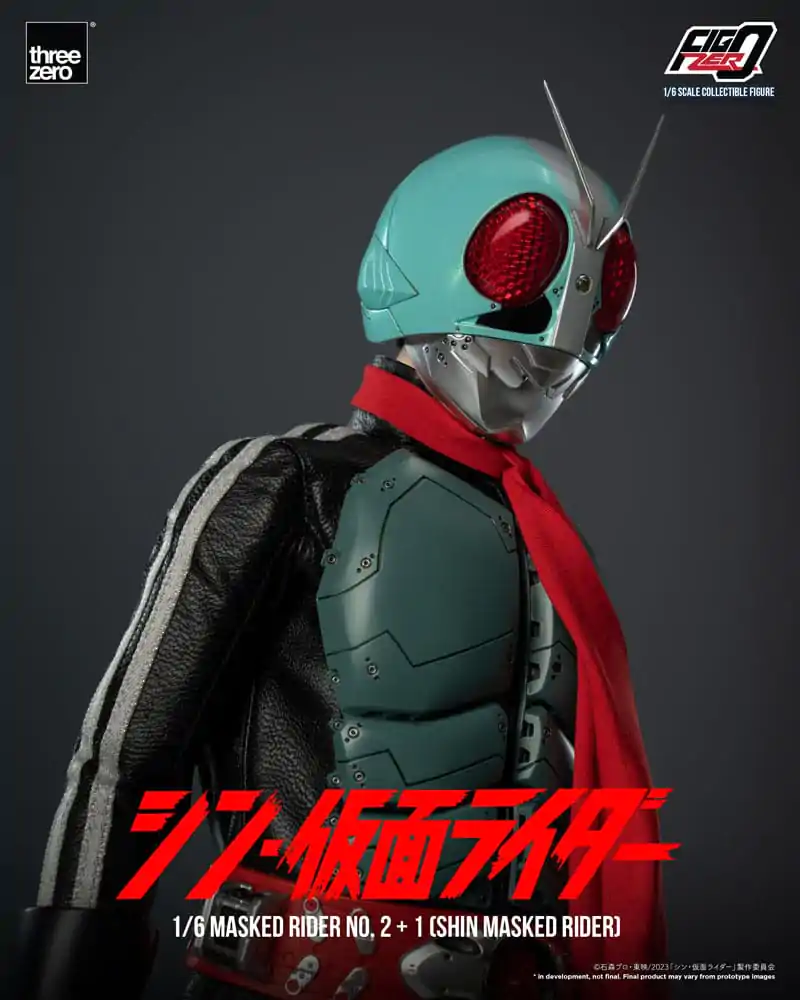 Figurină de acțiune Kamen Rider FigZero 1/6 Masked Rider No.2+1 (Shin Masked Rider) 32 cm poza produsului