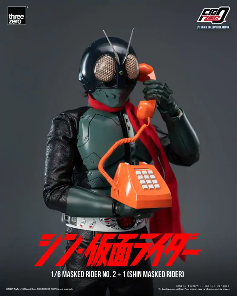 Figurină de acțiune Kamen Rider FigZero 1/6 Masked Rider No.2+1 (Shin Masked Rider) 32 cm poza produsului