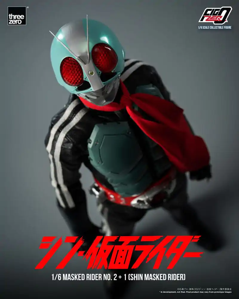 Figurină de acțiune Kamen Rider FigZero 1/6 Masked Rider No.2+1 (Shin Masked Rider) 32 cm poza produsului