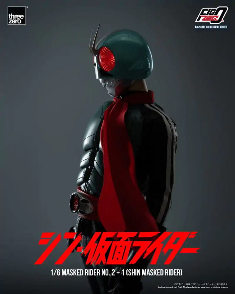 Figurină de acțiune Kamen Rider FigZero 1/6 Masked Rider No.2+1 (Shin Masked Rider) 32 cm poza produsului